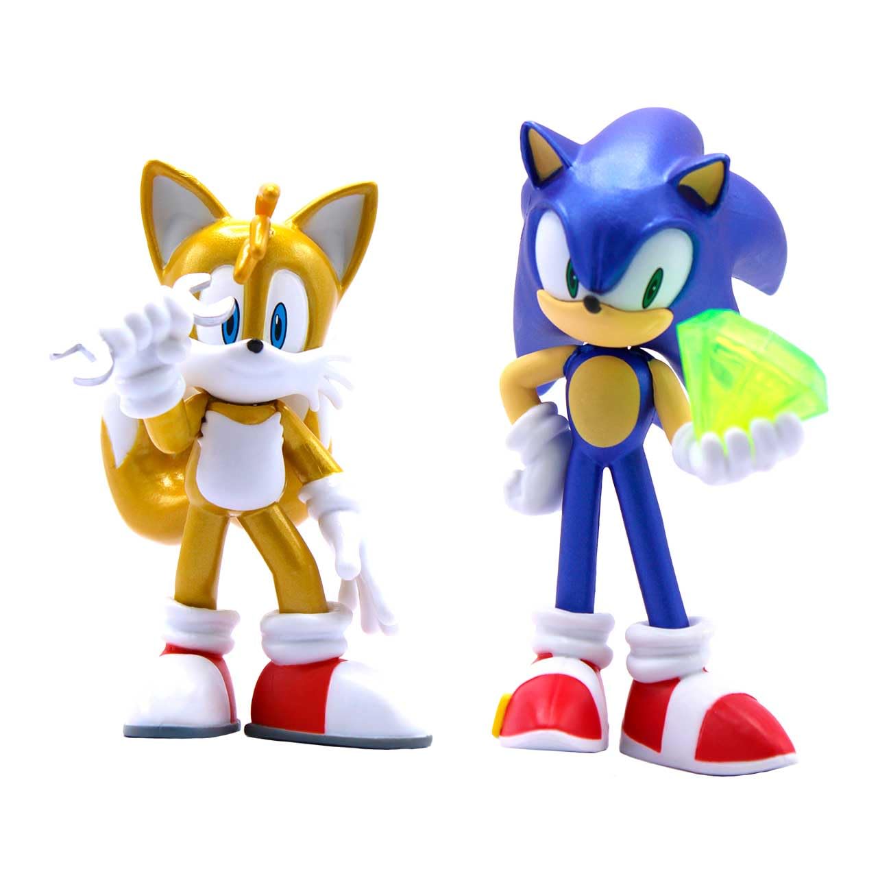 Official Sonic Metallic 4-Inch Action Figures – Buildable Arms & Window Box Display | Just Toys LLC
