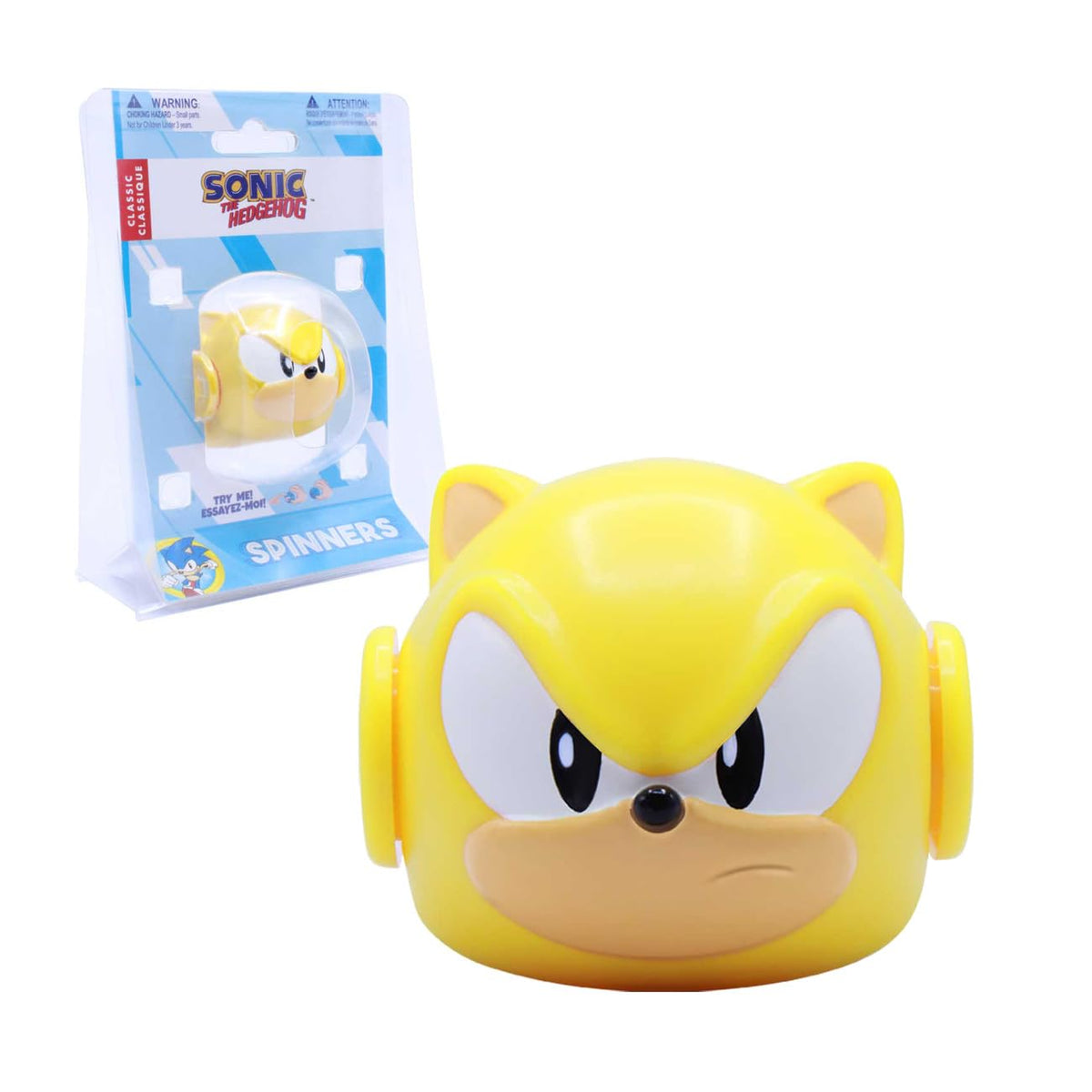 Just Toys LLC Sonic The Hedgehog Fidget Spinner – Super Sonic Official Collectible