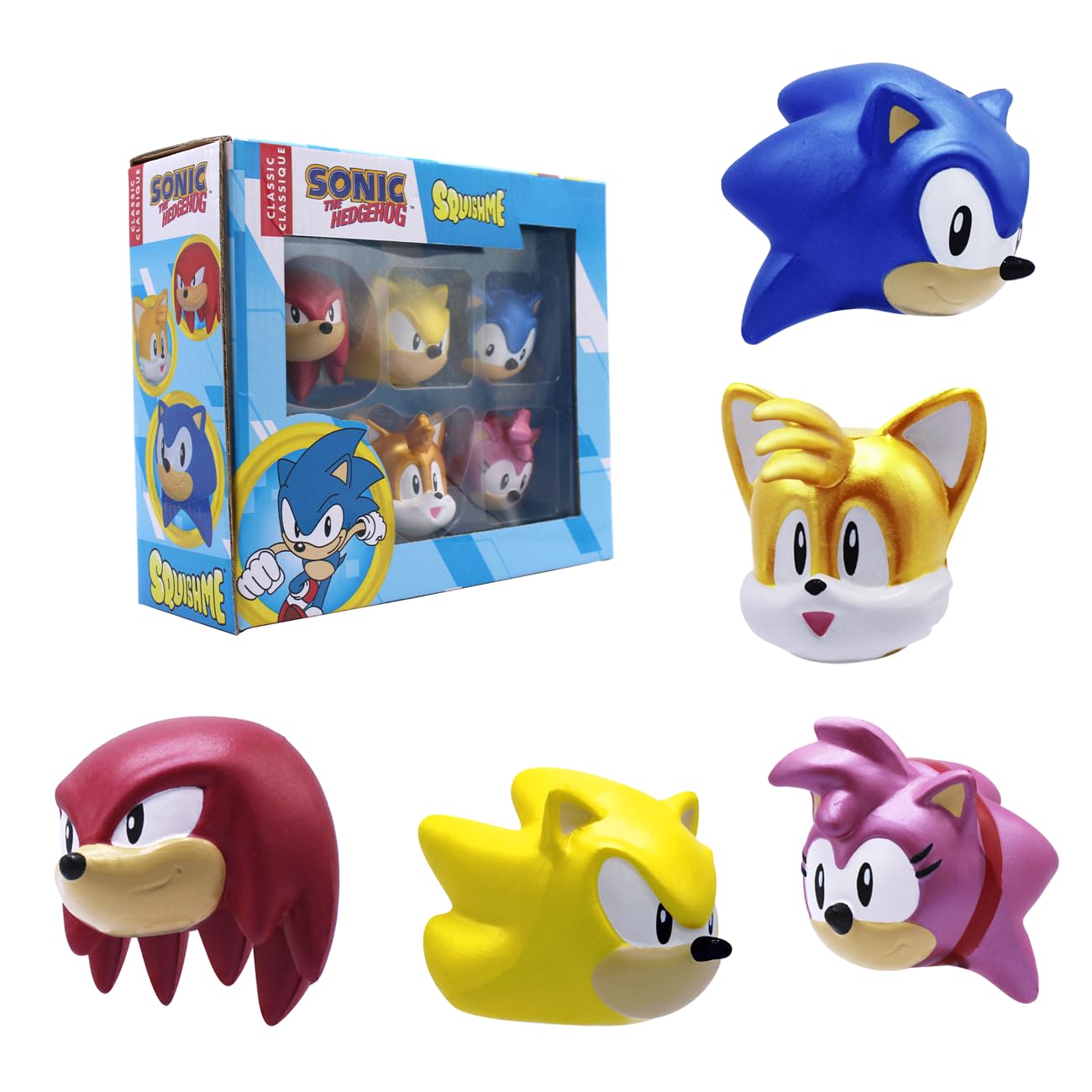 Sonic The Hedgehog SquishMe Series 1 Collector Box | Just Toys LLC
