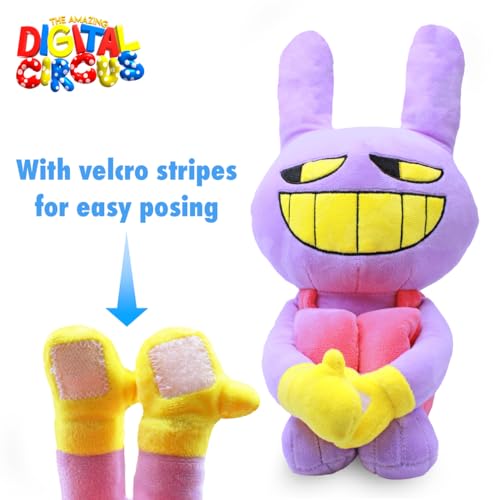 Just Toys LLC | The Amazing Digital Circus – 10" Jax Plush Toy – Officially Licensed, Ultra-Soft & Collectible