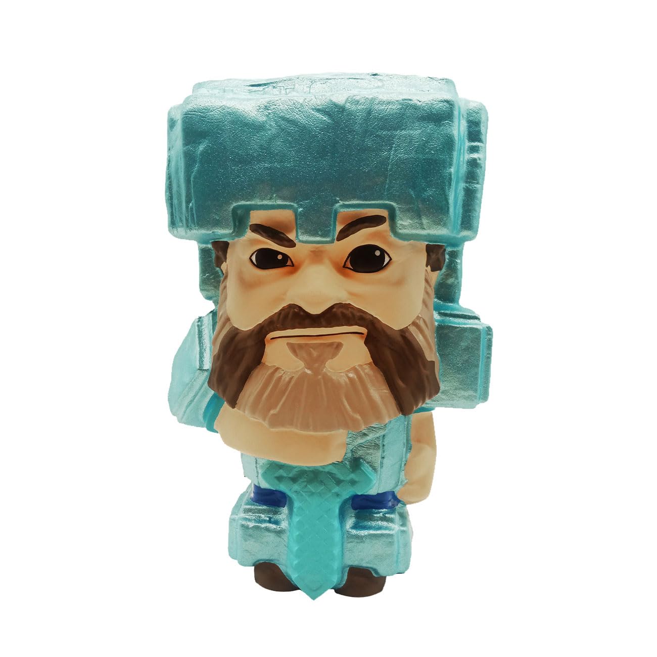 Minecraft Mighty Mega Squishme Diamond Steve Toy 12in – Official Minecraft Movie Character | Just Toys LLC