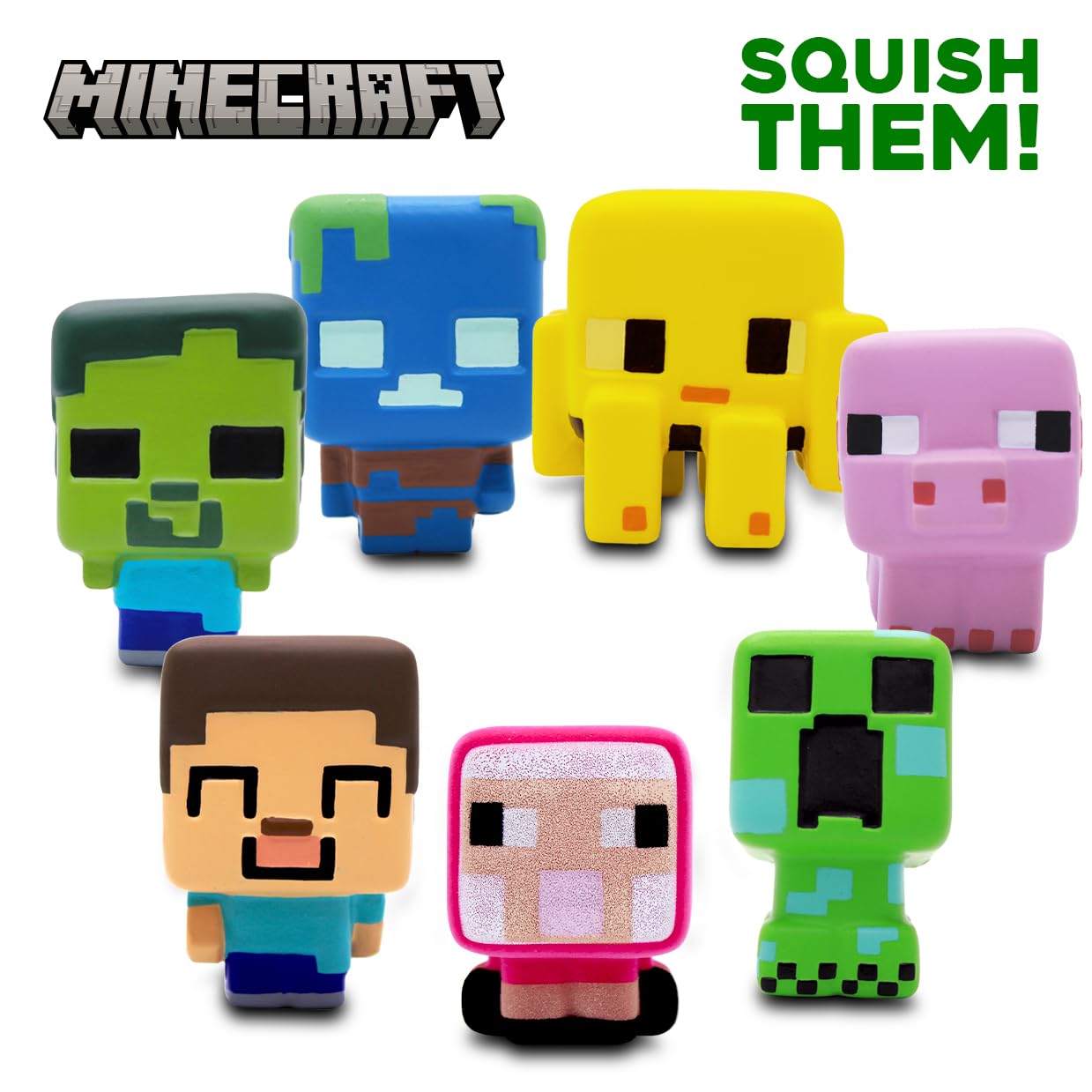 Minecraft SquishMe Series 6 – 3.5-Inch Collectible Squishy Figures | Just Toys LLC