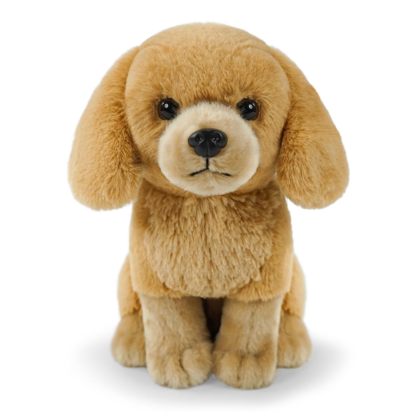 JUSTQUNSEEN Golden Retriever Stuffed Animal - Realistic 9-Inch Plush Toy for Kids