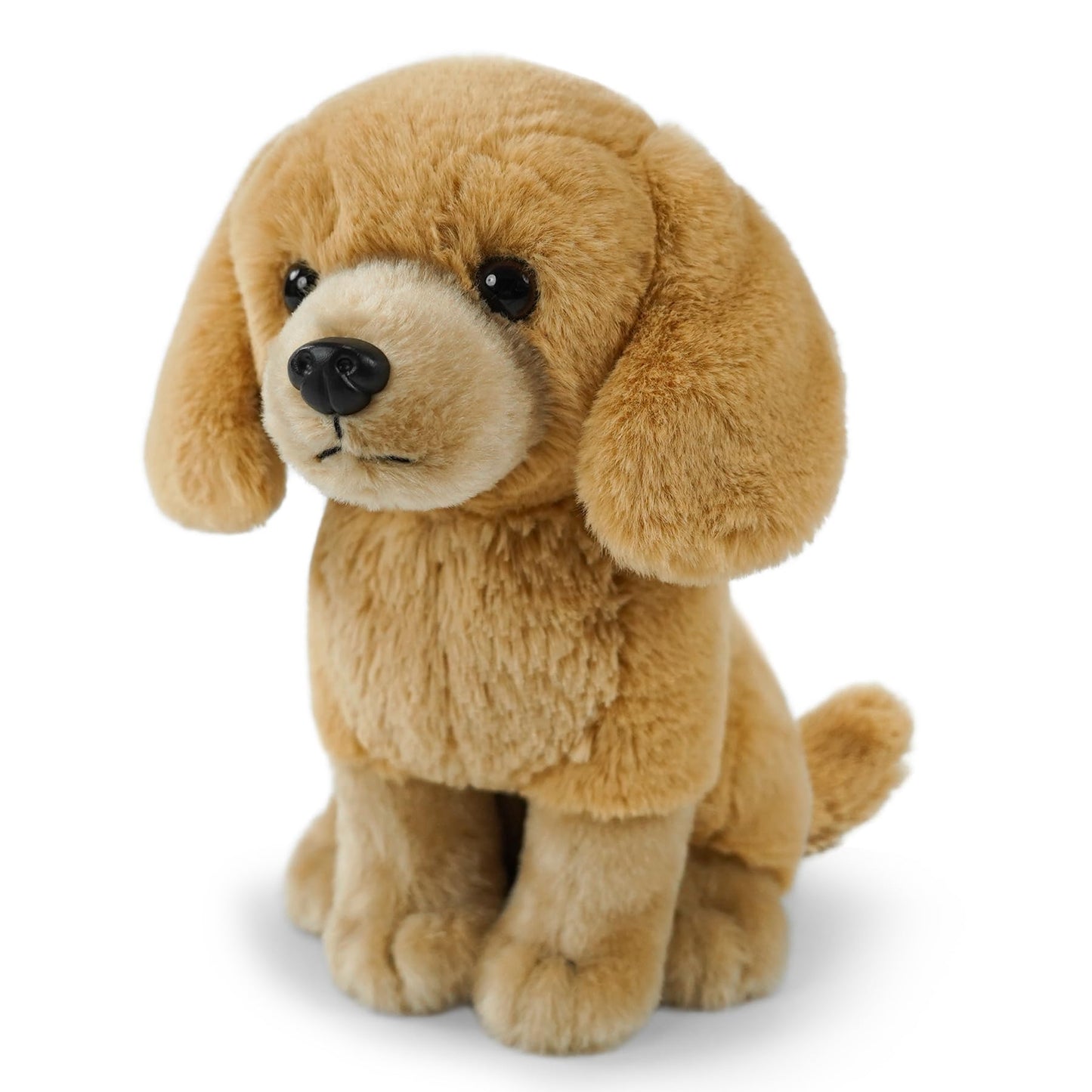 JUSTQUNSEEN Golden Retriever Stuffed Animal - Realistic 9-Inch Plush Toy for Kids
