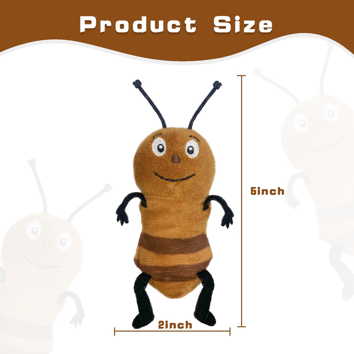 JUSTQUNSEEN 6pcs Insect Finger Puppet Set – Mini Hand Puppets for Storytelling and Role-Play