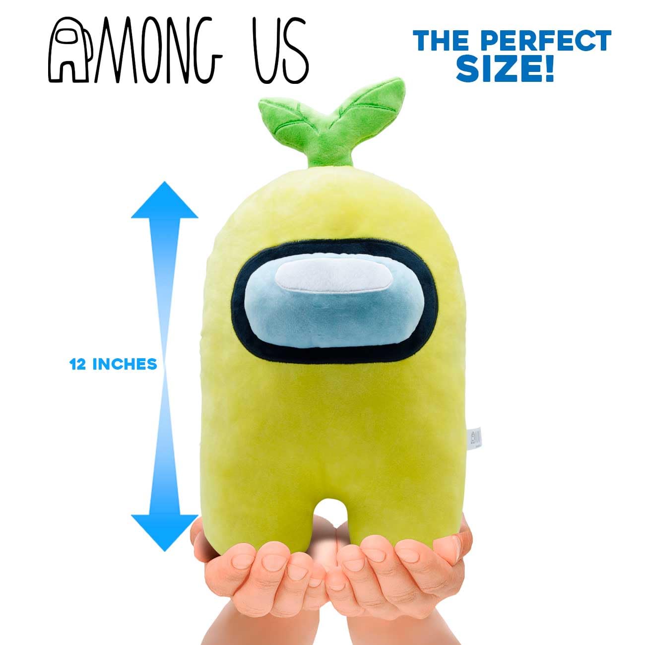 Among Us Mega 12-inch Plush Yellow Sprout – Officially Licensed by Just Toys LLC