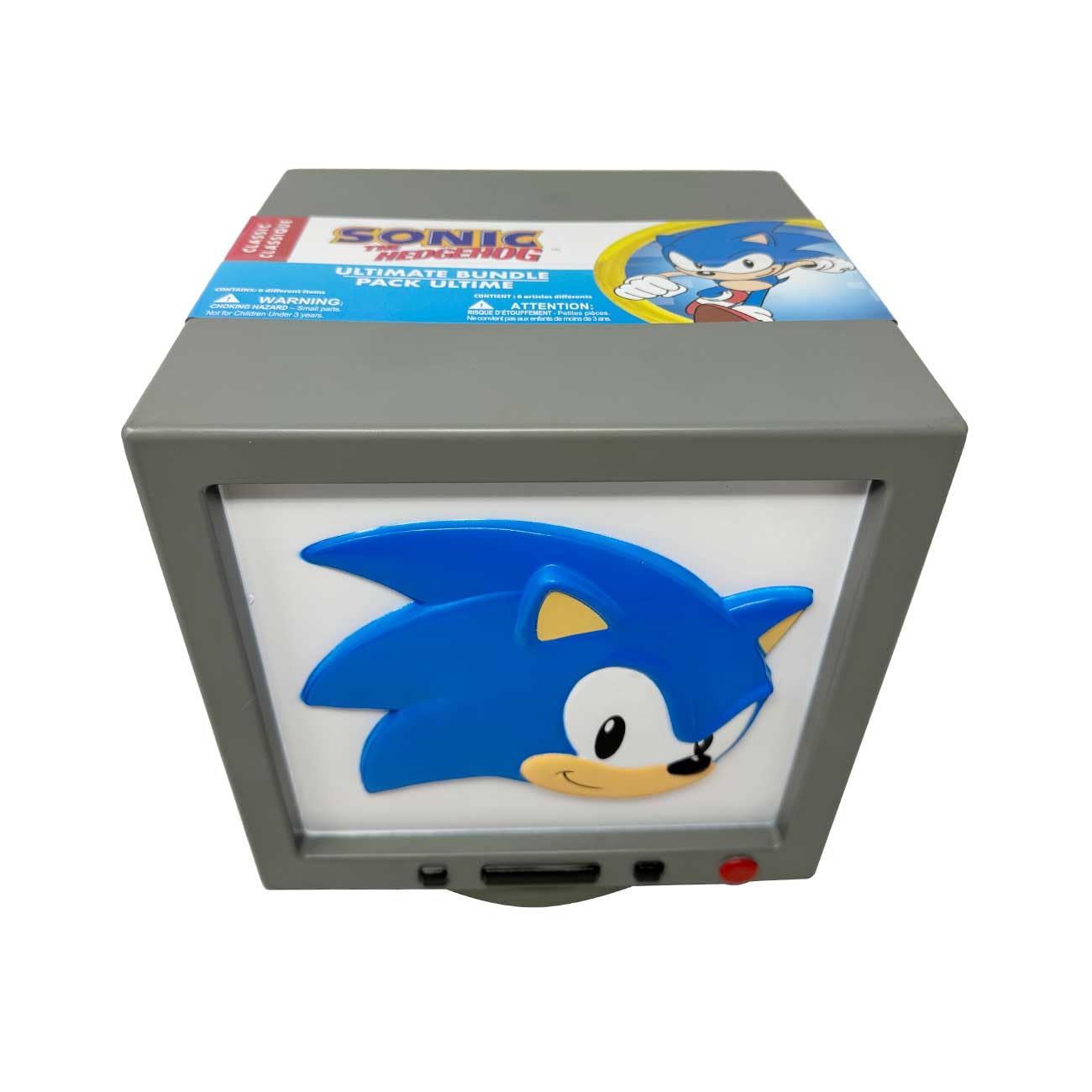 Sonic The Hedgehog Surprise TV Bundle – 10-inch Sonic TV Box with 7-Item Collectible Set | Just Toys LLC