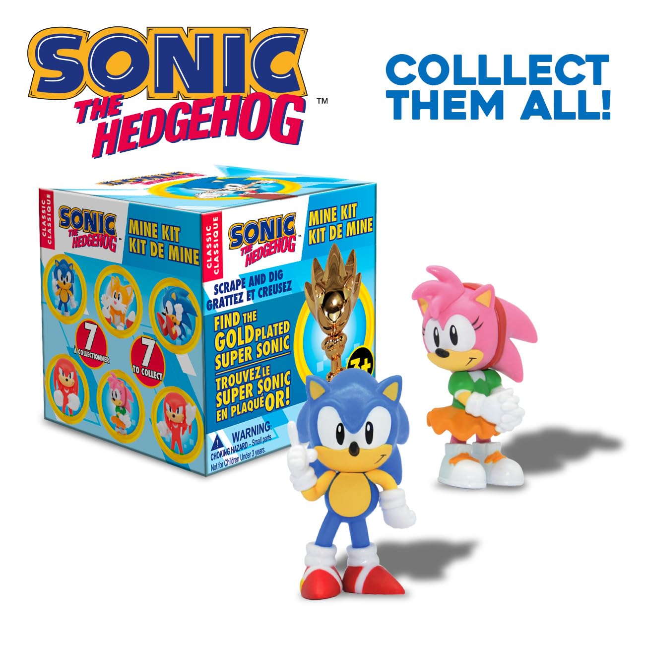 Sonic The Hedgehog Surprise TV Bundle – 10-inch Sonic TV Box with 7-Item Collectible Set | Just Toys LLC
