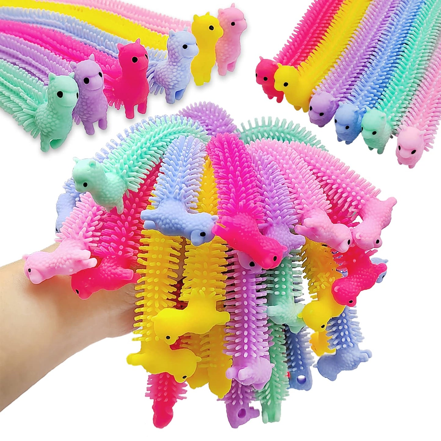 Juuxncgv 18Pack Stretchy Fidget Toy – Upgraded Sensory String for Kids & Adults