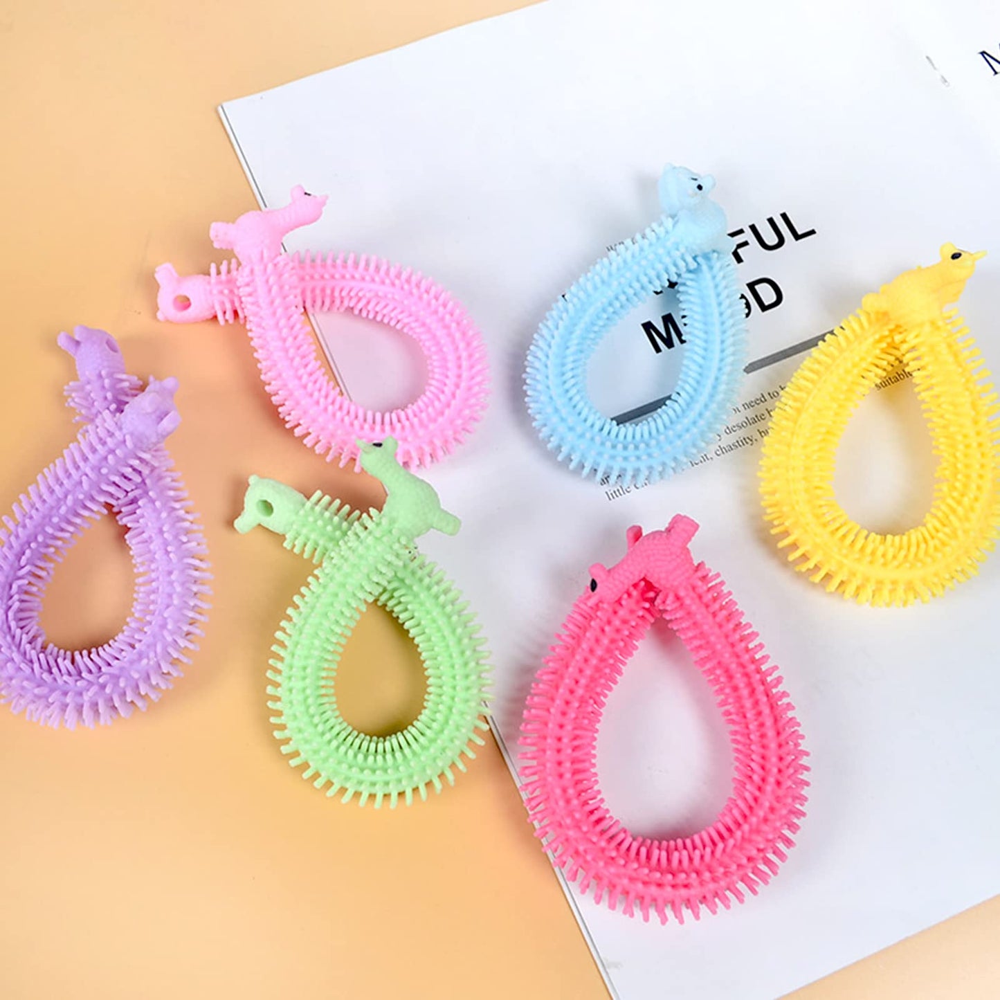 Juuxncgv 18Pack Stretchy Fidget Toy – Upgraded Sensory String for Kids & Adults