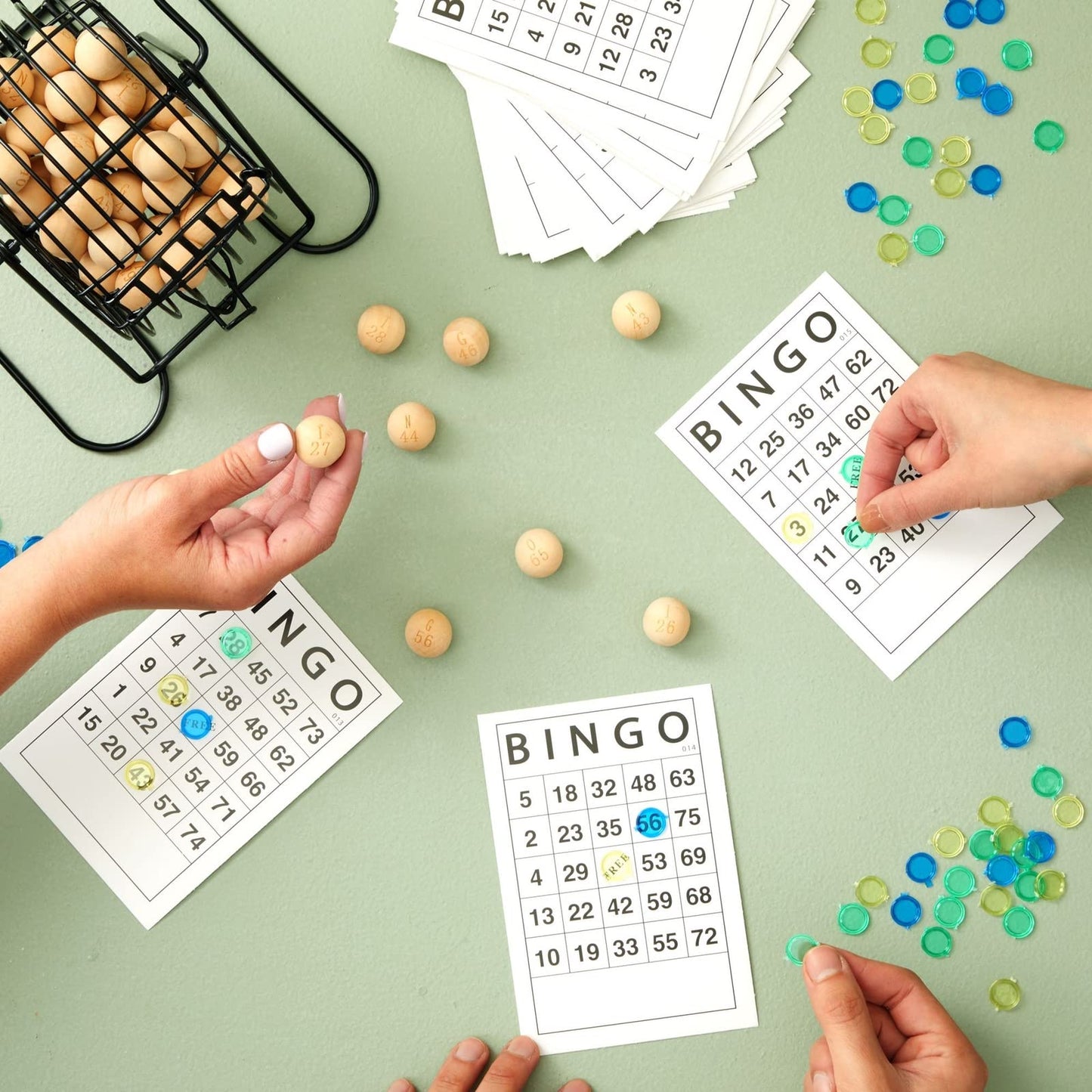Juvale Bingo Paper Game Sheets – 180 Reusable Cards, 4x6 in, Bulk Adult Party Game Set