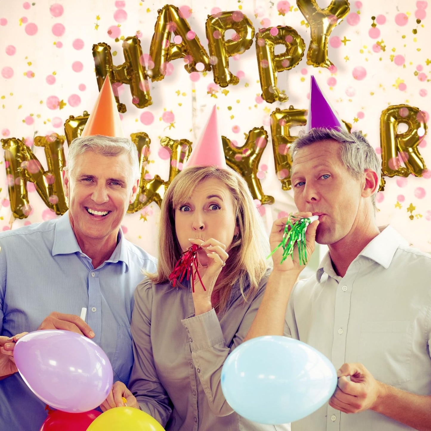 Juvale Party Noise Makers & Horns – 50-Pack Bulk Multicolor Blowers for Celebrations
