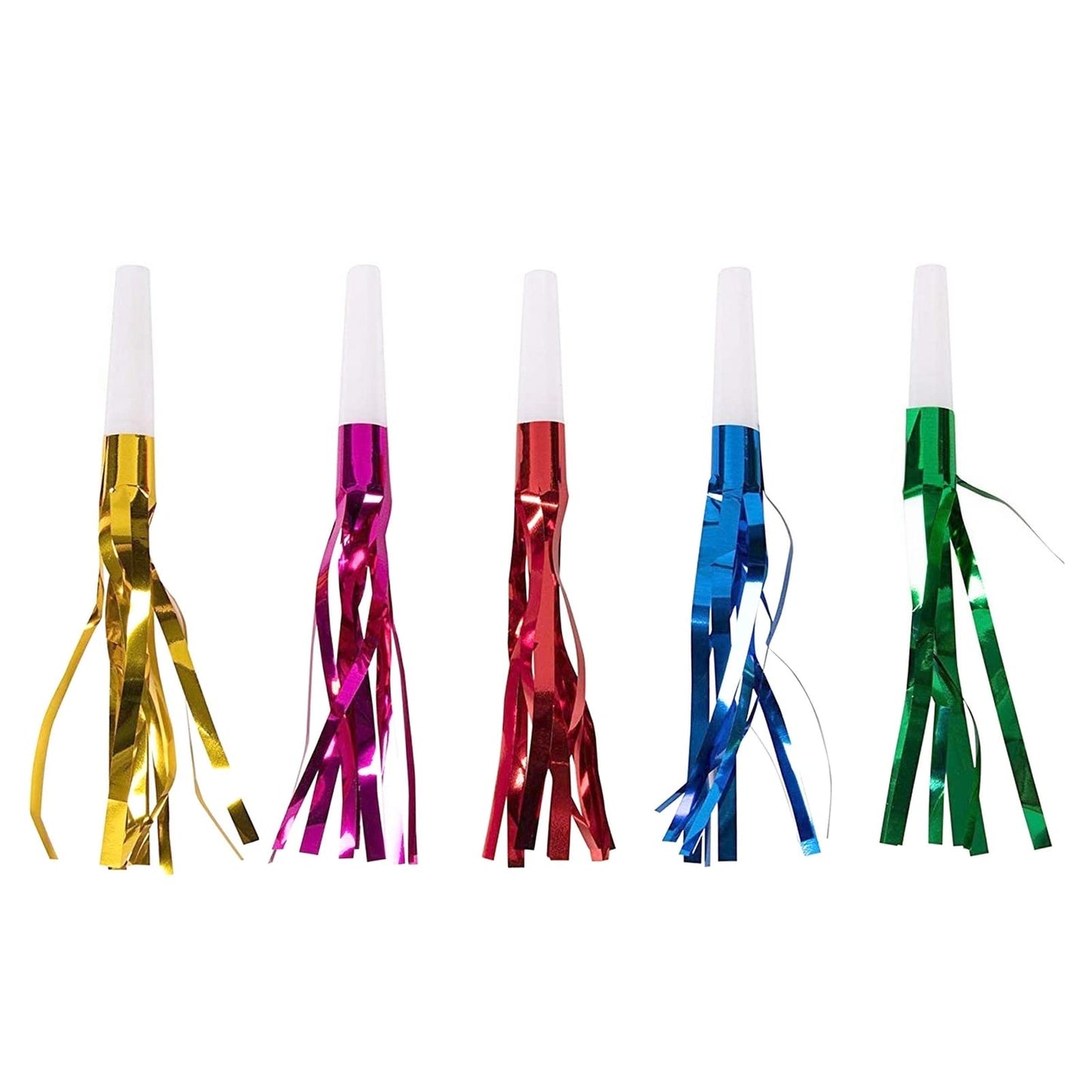 Juvale Party Noise Makers & Horns – 50-Pack Bulk Multicolor Blowers for Celebrations