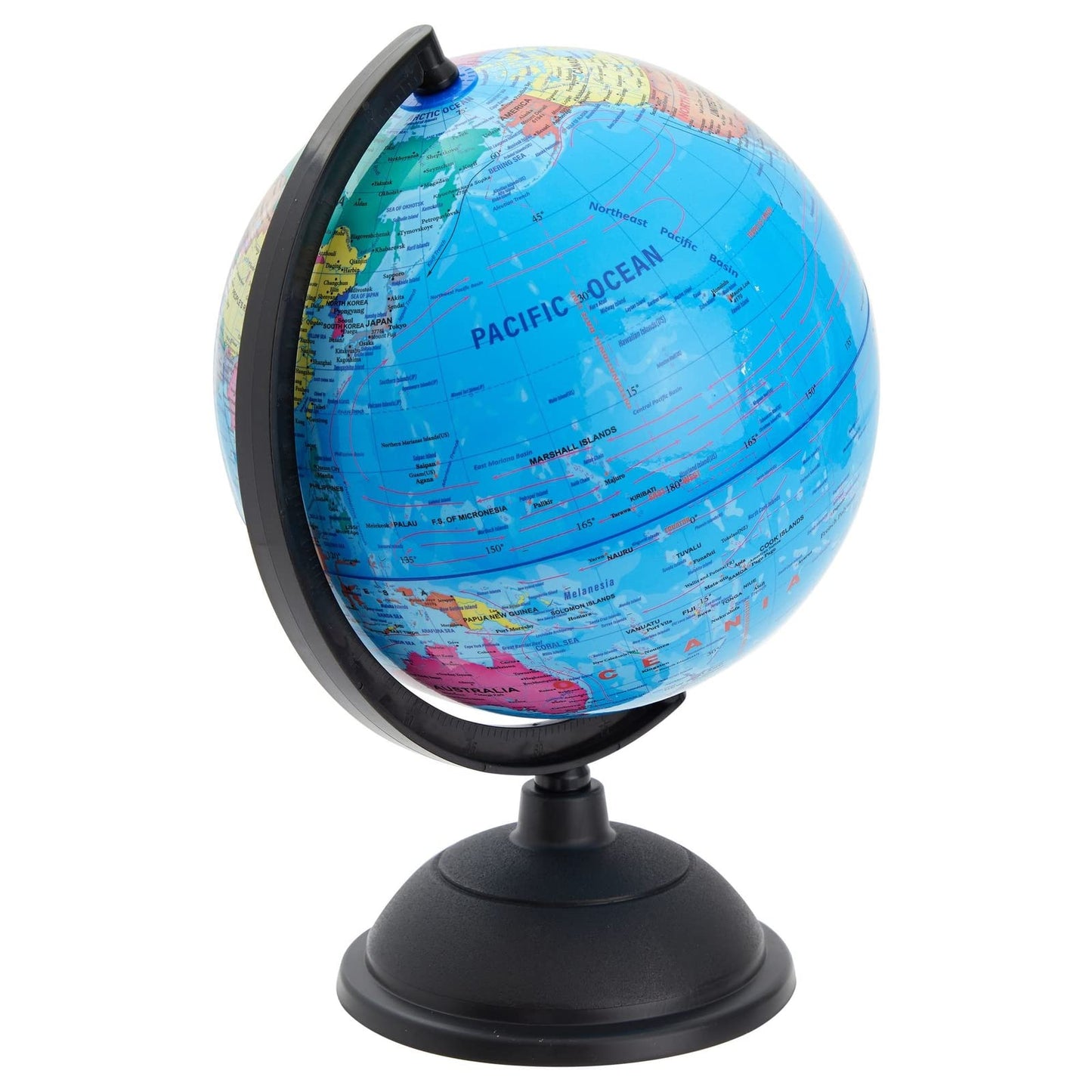 Juvale World Globe for Kids - 8-Inch Educational Globe with Stand | Classroom Decor