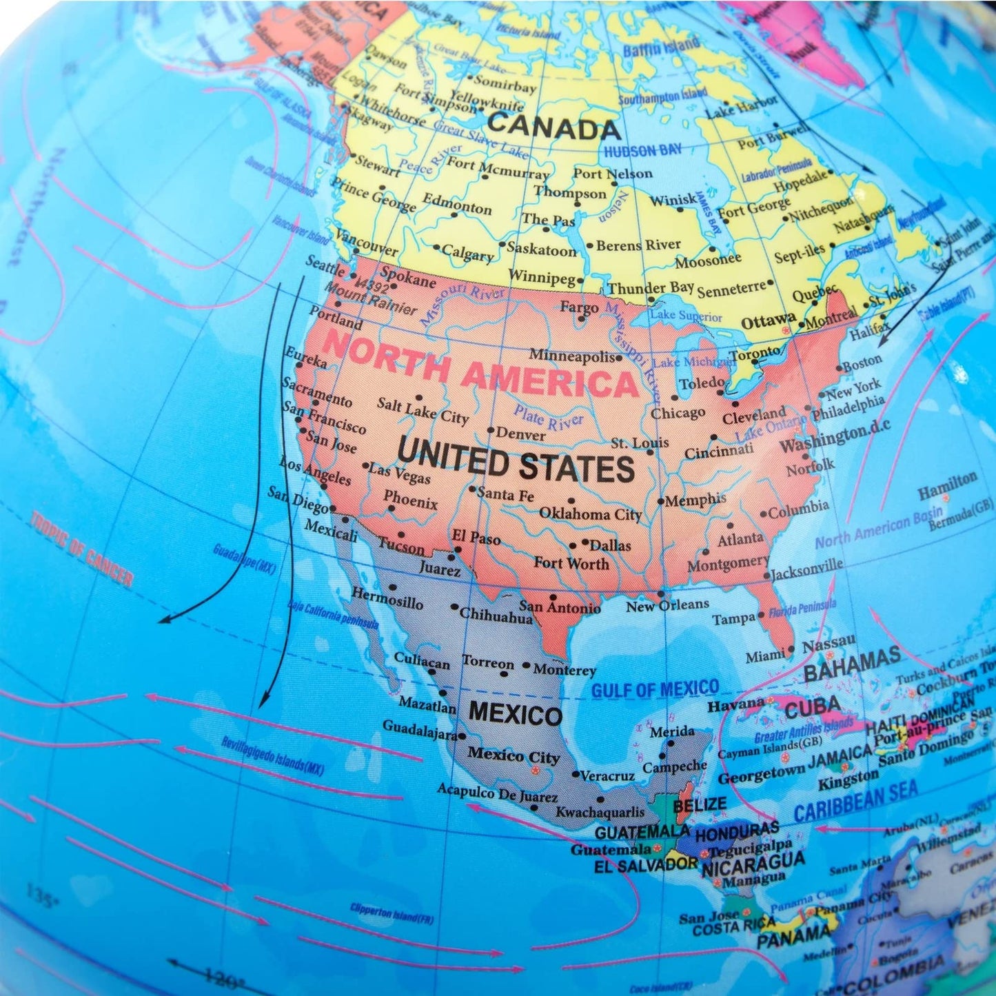 Juvale World Globe for Kids - 8-Inch Educational Globe with Stand | Classroom Decor