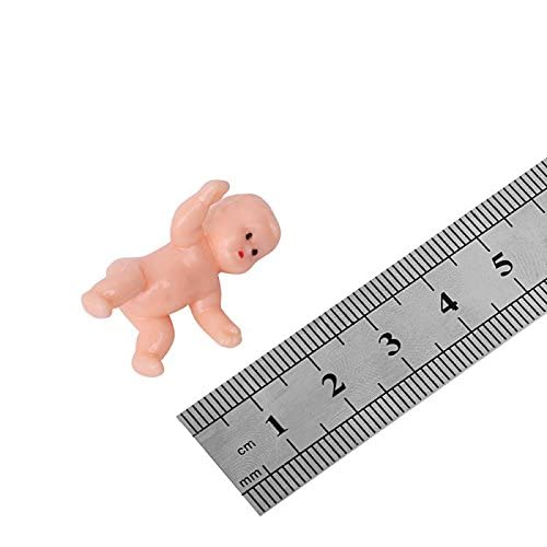 JUXINGDAZYF 1.2in King Cake Babies – 36 Mini Plastic Babies for Baby Shower Ice Cube Games & Party Favors