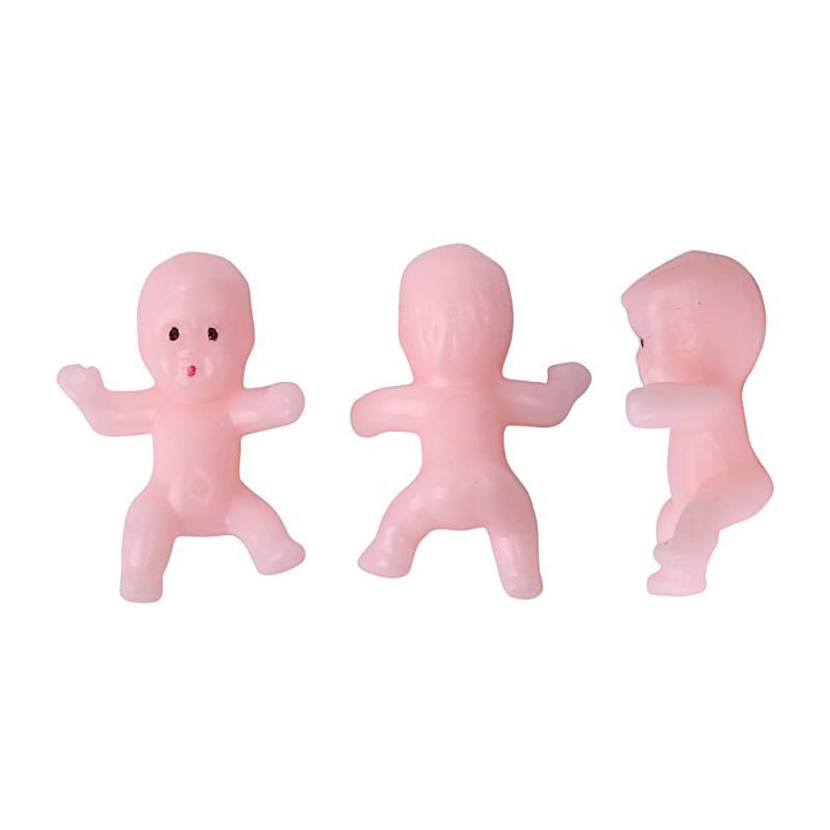 JUXINGDAZYF Plastic Babies for Baby Shower Game – 60 Mini Figurines for Ice Cubes, Cake Toppers & Party Favors