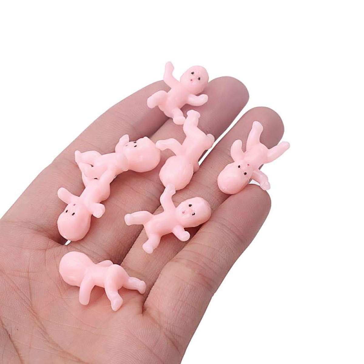 JUXINGDAZYF Plastic Babies for Baby Shower Game – 60 Mini Figurines for Ice Cubes, Cake Toppers & Party Favors