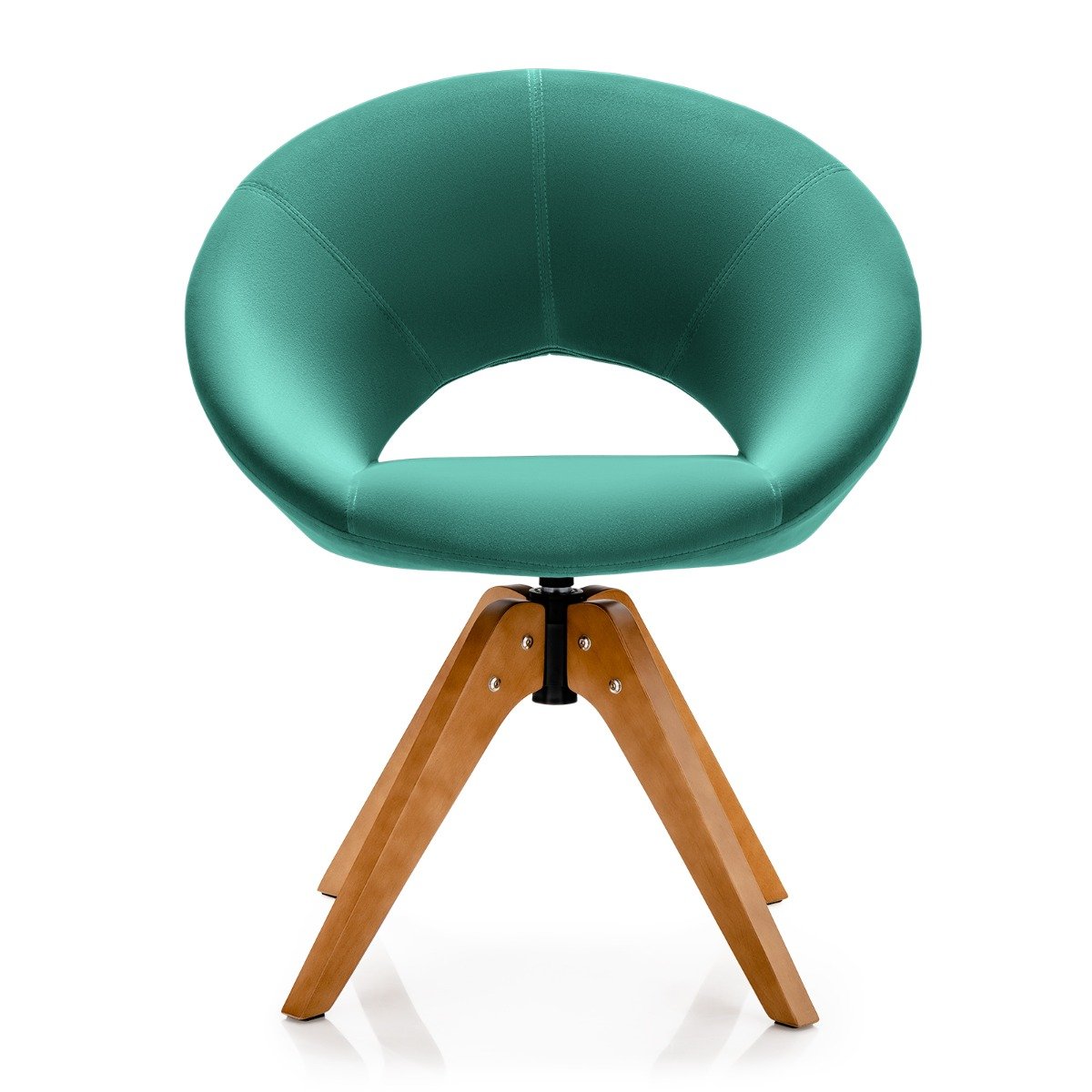 360° Swivel Velvet Accent Chair for Living Room, Bedroom and Office-Blue