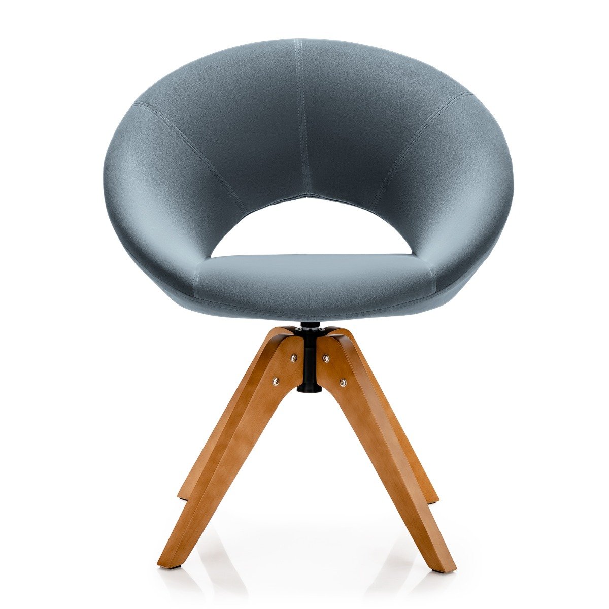 360° Swivel Velvet Accent Chair for Living Room, Bedroom and Office-Blue