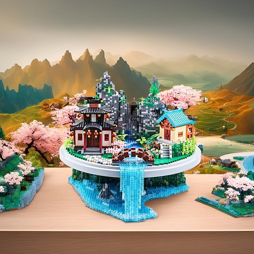JXRLMB 7626 Micro Building Blocks Set – Cherry Blossom Tree Model for Adults (14+)