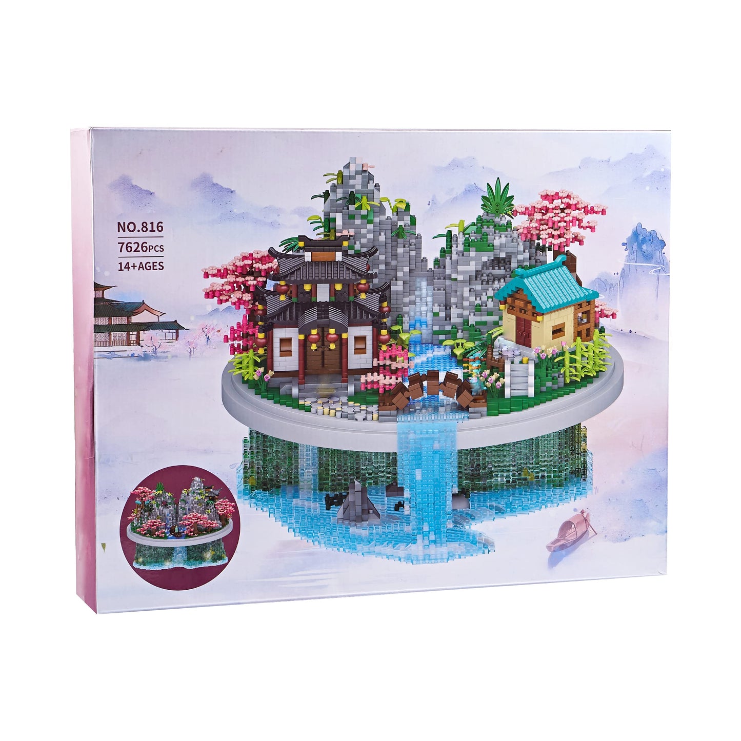 JXRLMB 7626 Micro Building Blocks Set – Cherry Blossom Tree Model for Adults (14+)