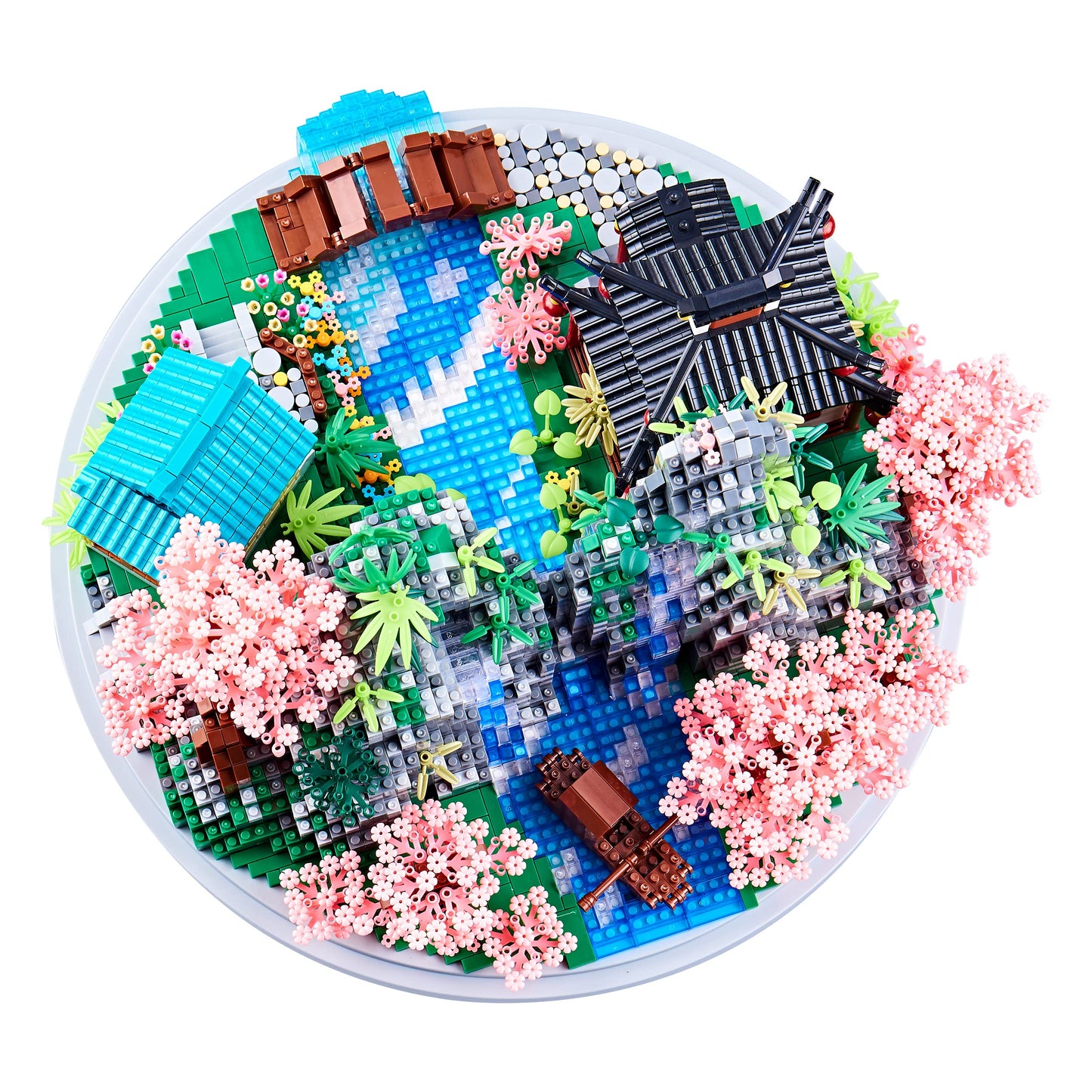 JXRLMB 7626 Micro Building Blocks Set – Cherry Blossom Tree Model for Adults (14+)