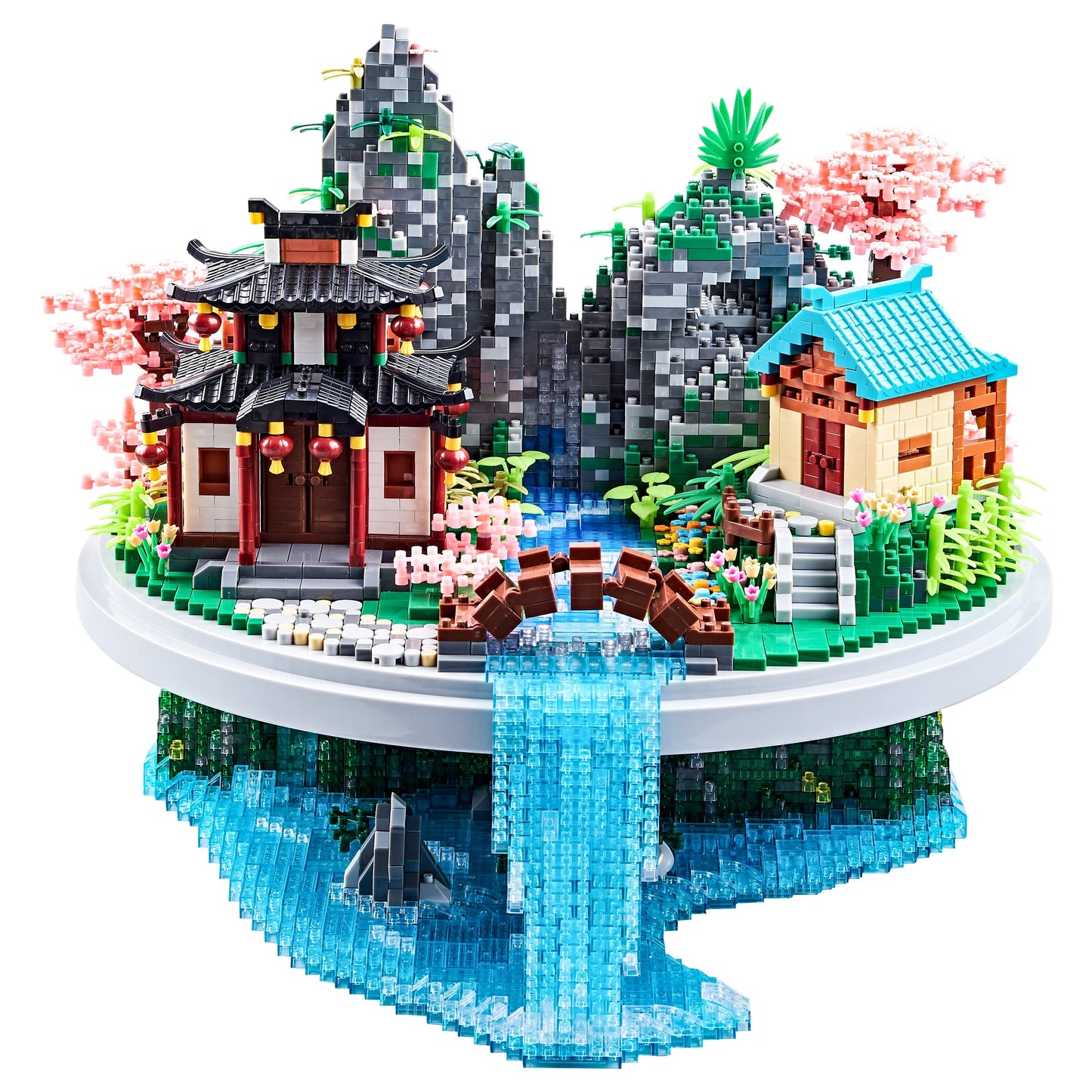 JXRLMB 7626 Micro Building Blocks Set – Cherry Blossom Tree Model for Adults (14+)