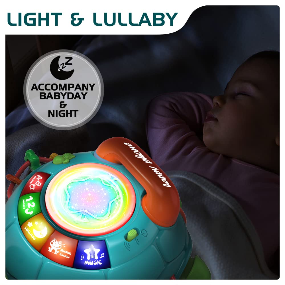 Jyusmile Baby Turtle Toy for 6-12 Months | Musical Crawling Toy with Light & Sound