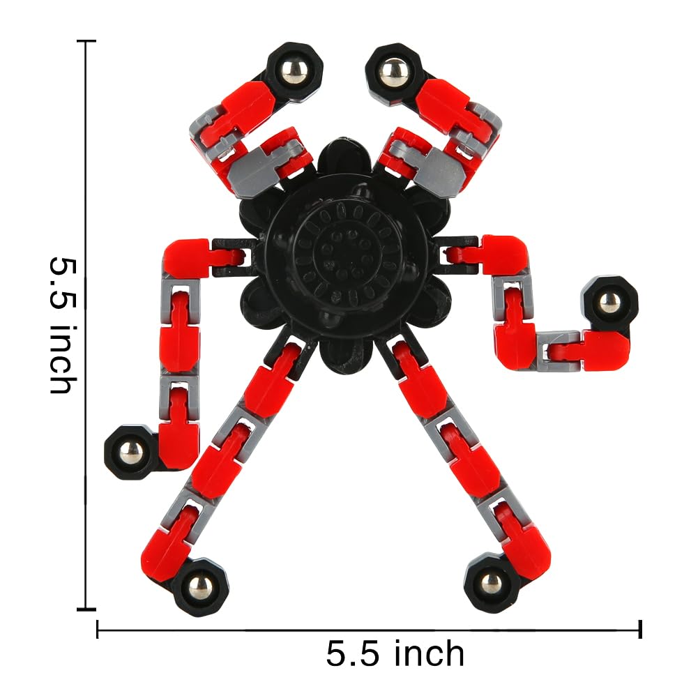 JYXT 8-Pack Transformable Fidget Spinners – Kids’ Toys, Party Favors & Classroom Prizes