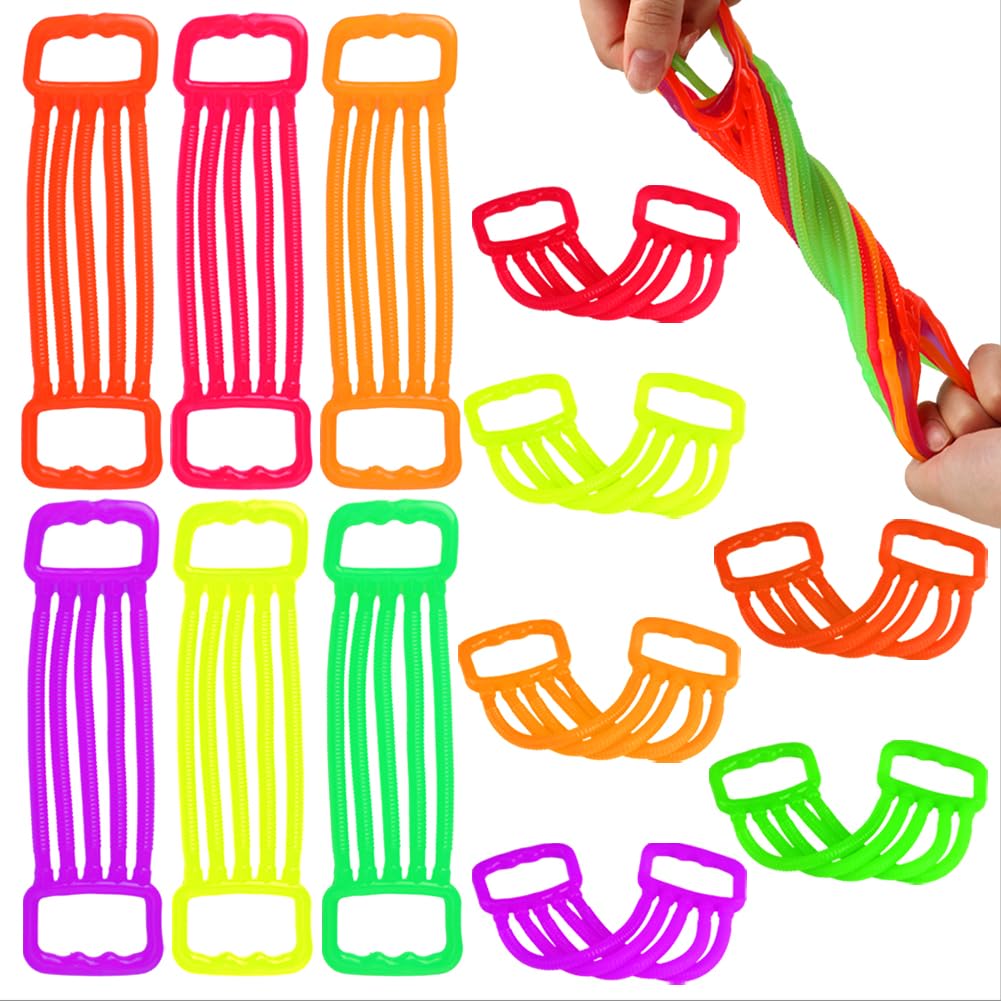 JYXT 12 Pack Stretchy Strings Fidget Toys — Calming Sensory Fidgets for All Ages