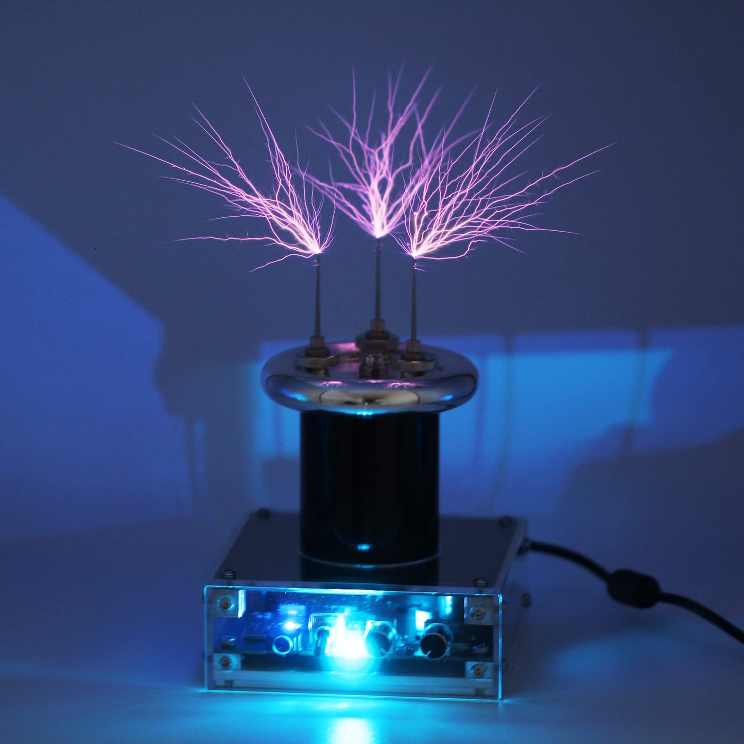 JZENT Bluetooth Music Tesla Coil SSTC JE-28 – Desktop Arc Speaker & Teaching Toy