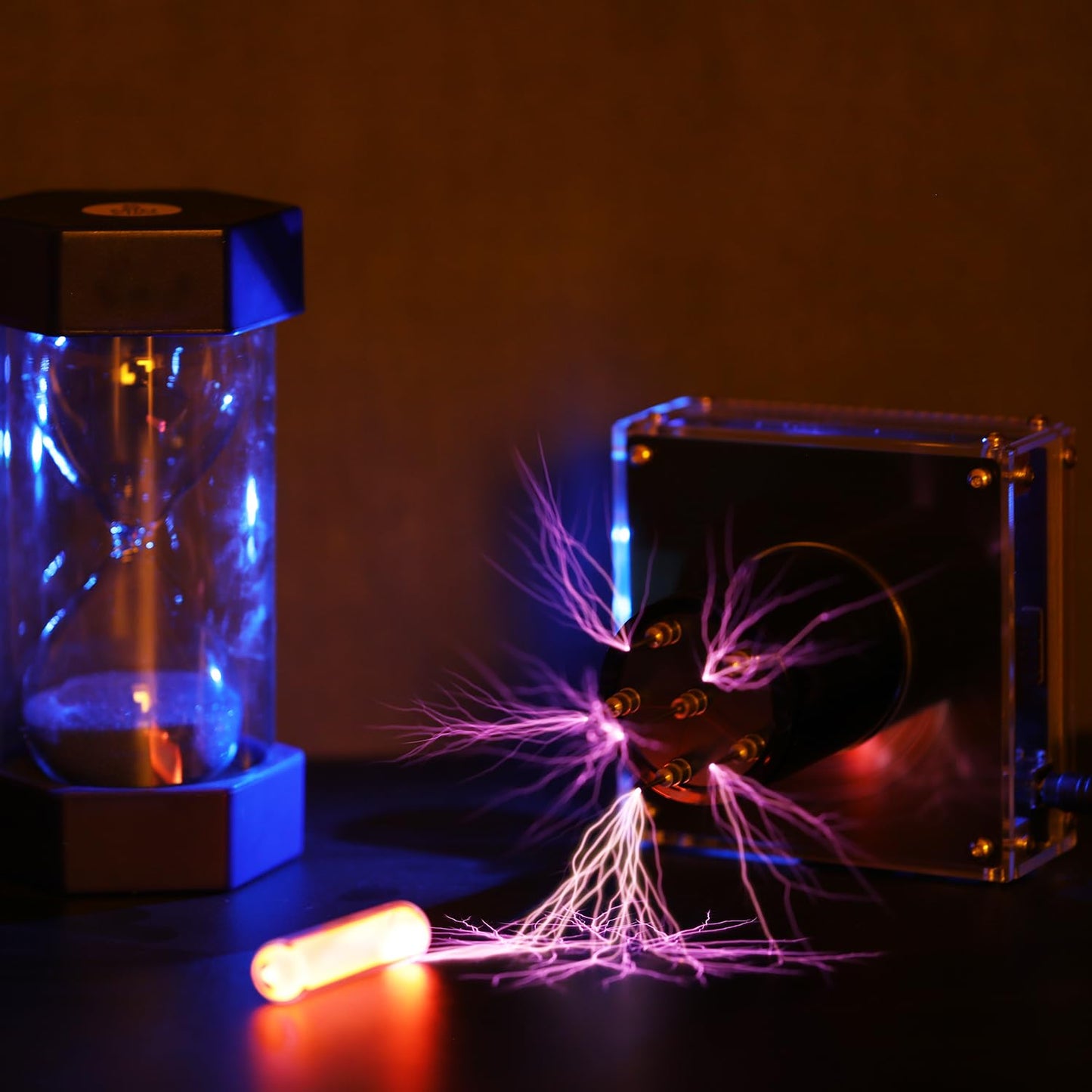 JZENT JE-19 Bluetooth Tesla Coil SSTC Desktop Toy | Arc Generator & Music Speaker