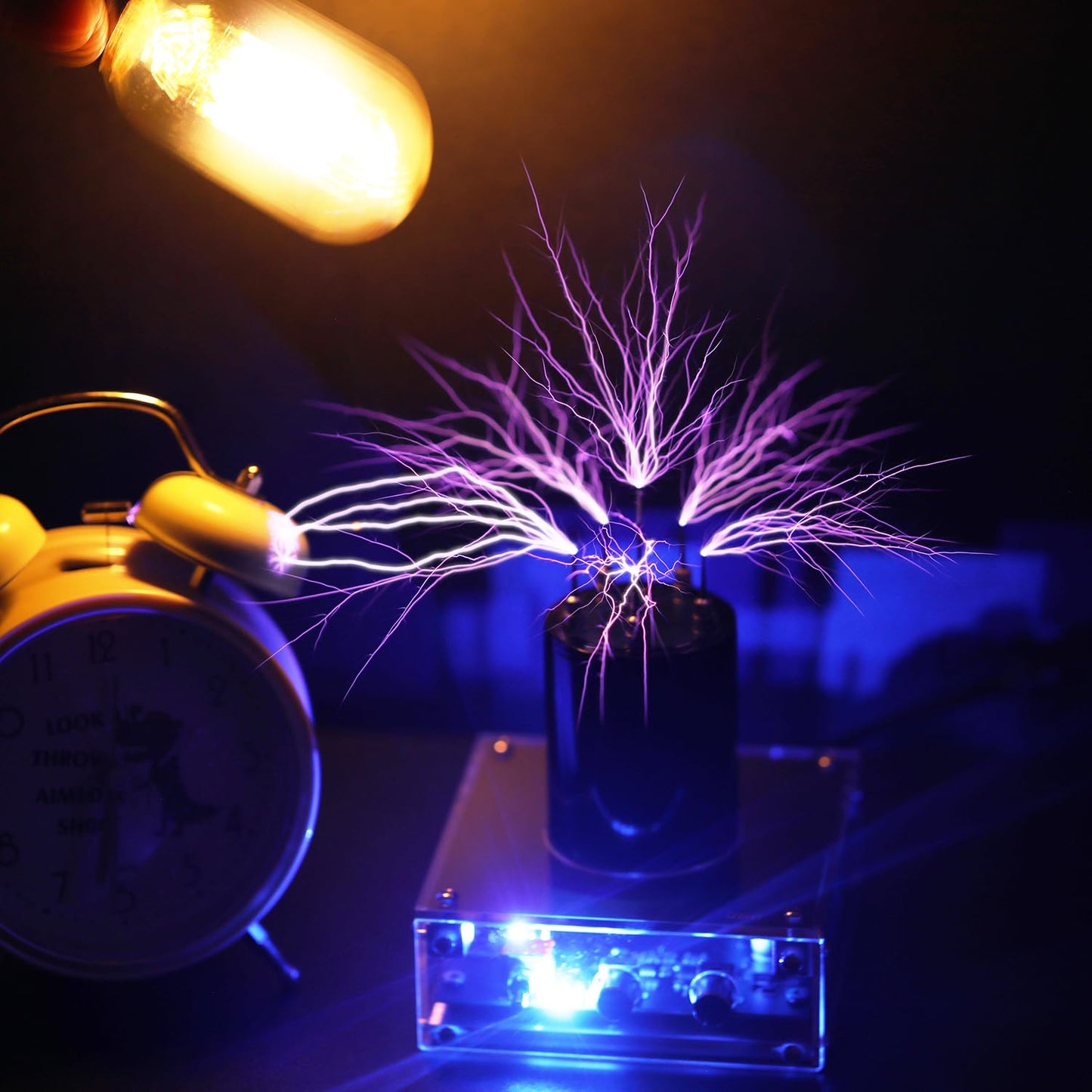 JZENT JE-19 Bluetooth Tesla Coil SSTC Desktop Toy | Arc Generator & Music Speaker
