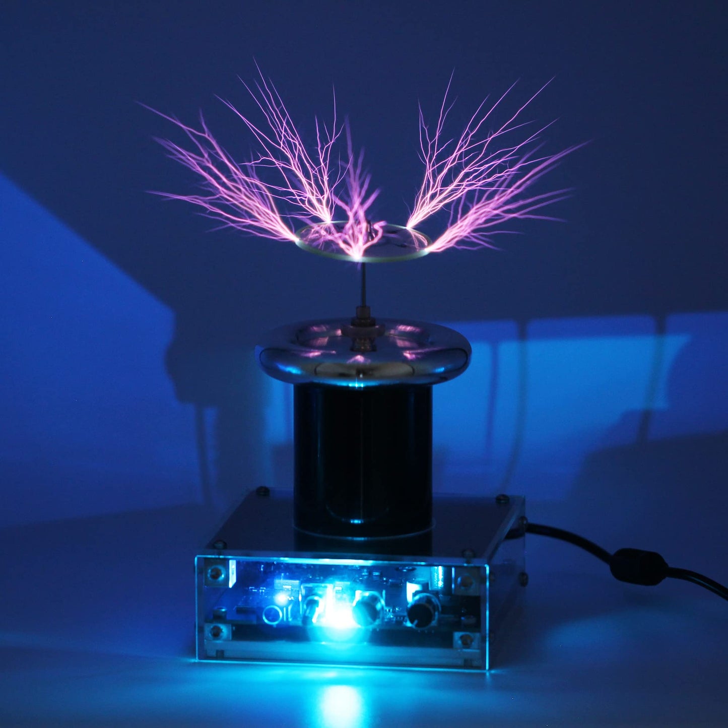 JZENT Bluetooth Music Tesla Coil SSTC JE-28 – Desktop Arc Speaker & Teaching Toy