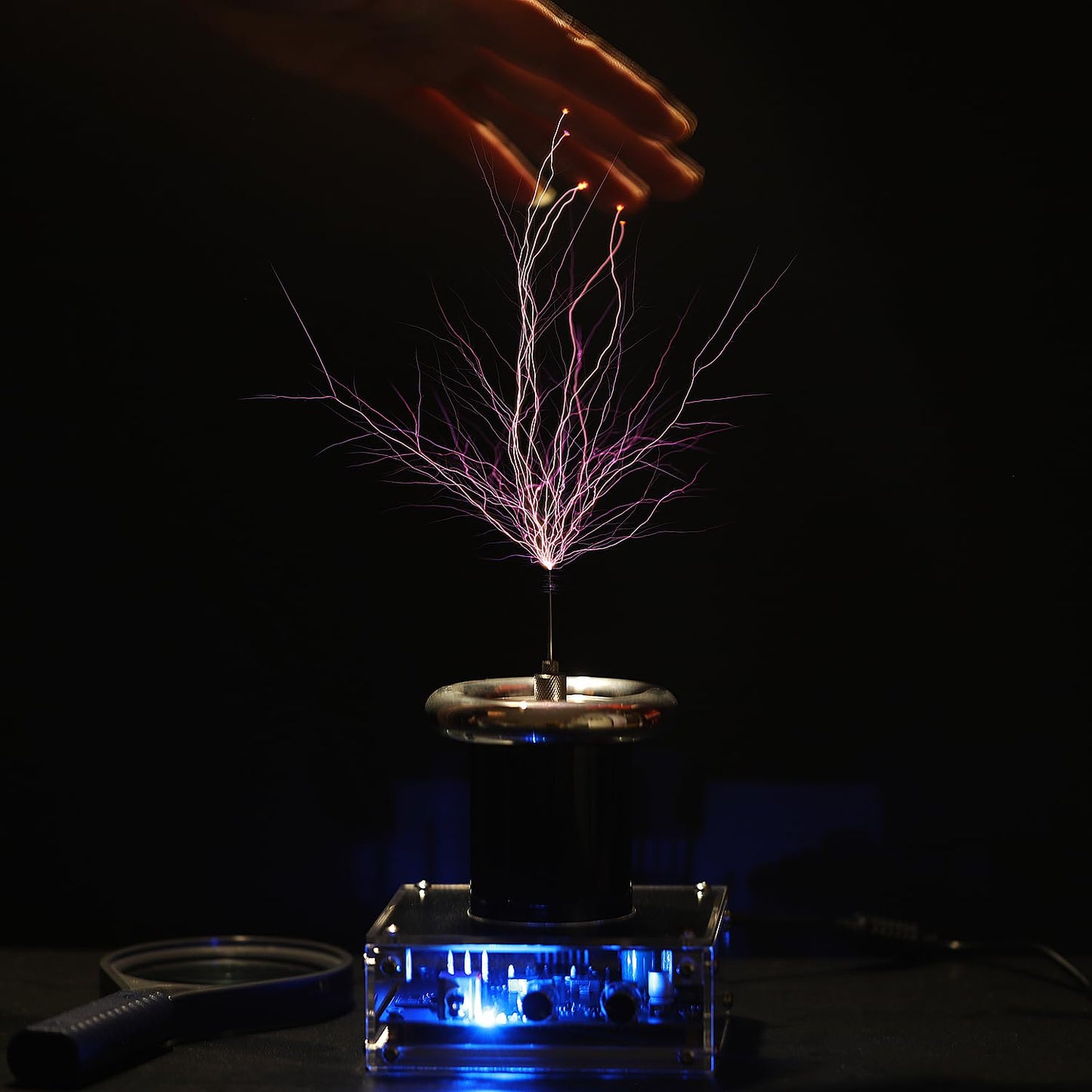 JZENT Bluetooth Music Tesla Coil SSTC JE-28 – Desktop Arc Speaker & Teaching Toy