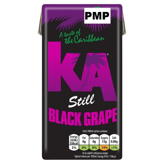KA Still Black Grape Juice 288ml (Case of 27)