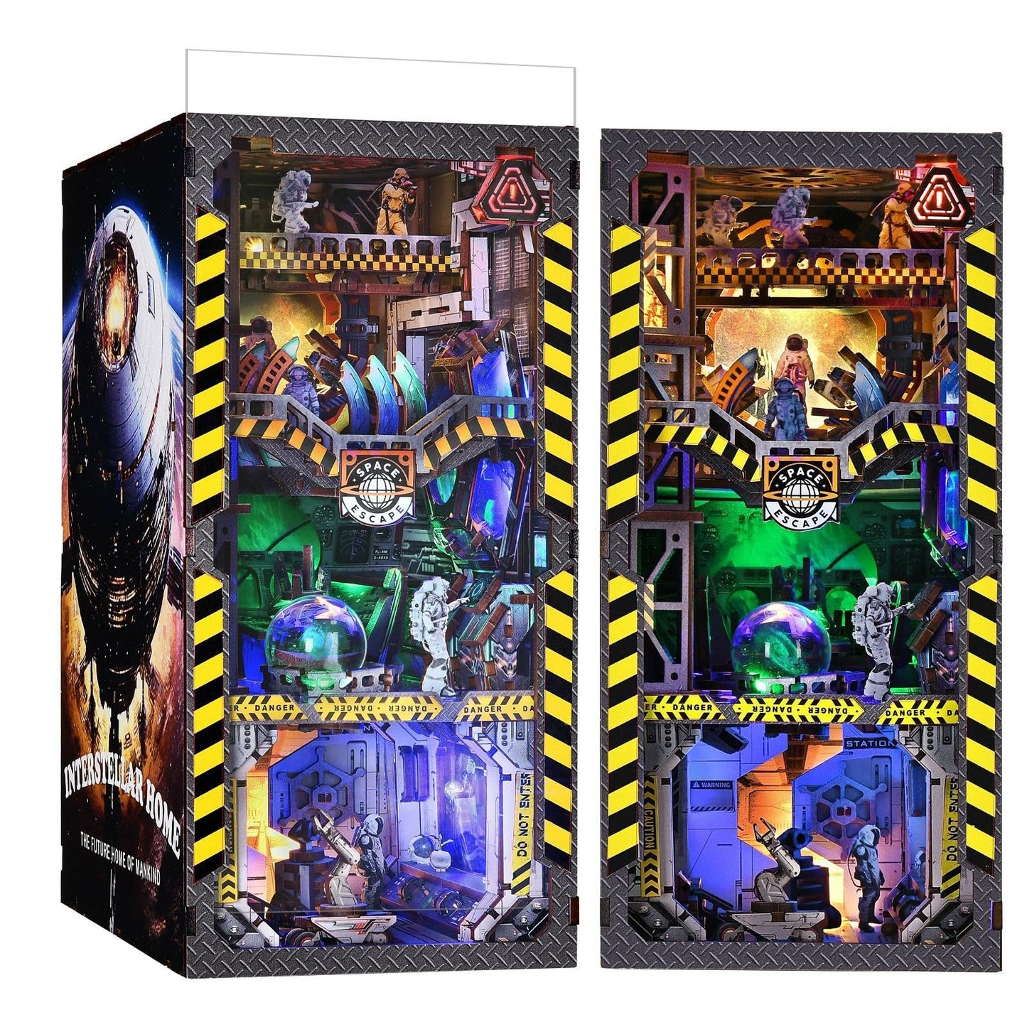 KaayeeWood Interstellar Book Nook Kit – DIY Miniature House for Shelf Decor