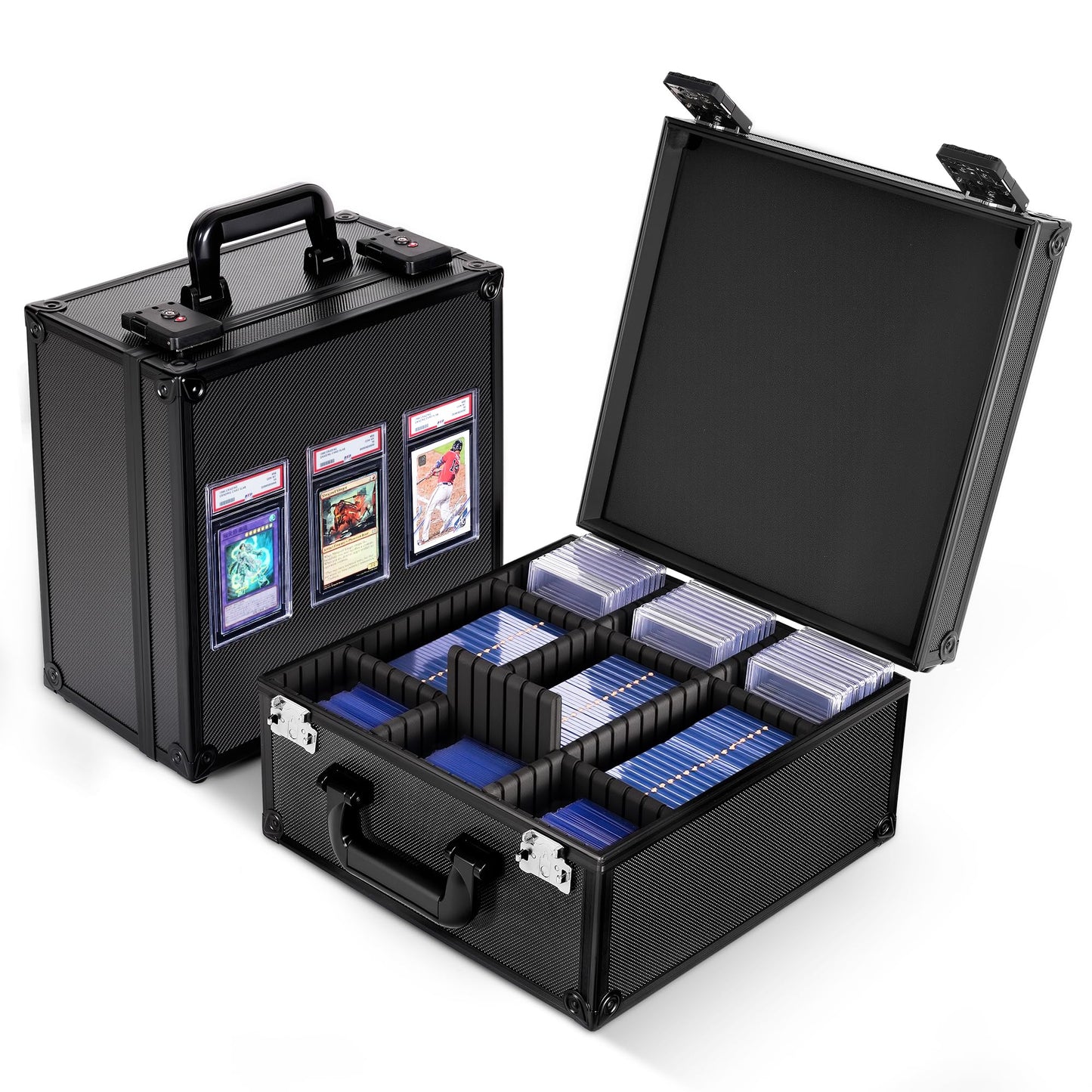 Kabinka Graded Card Storage Box with Display Window — TSA Locks & 110+ Card Capacity