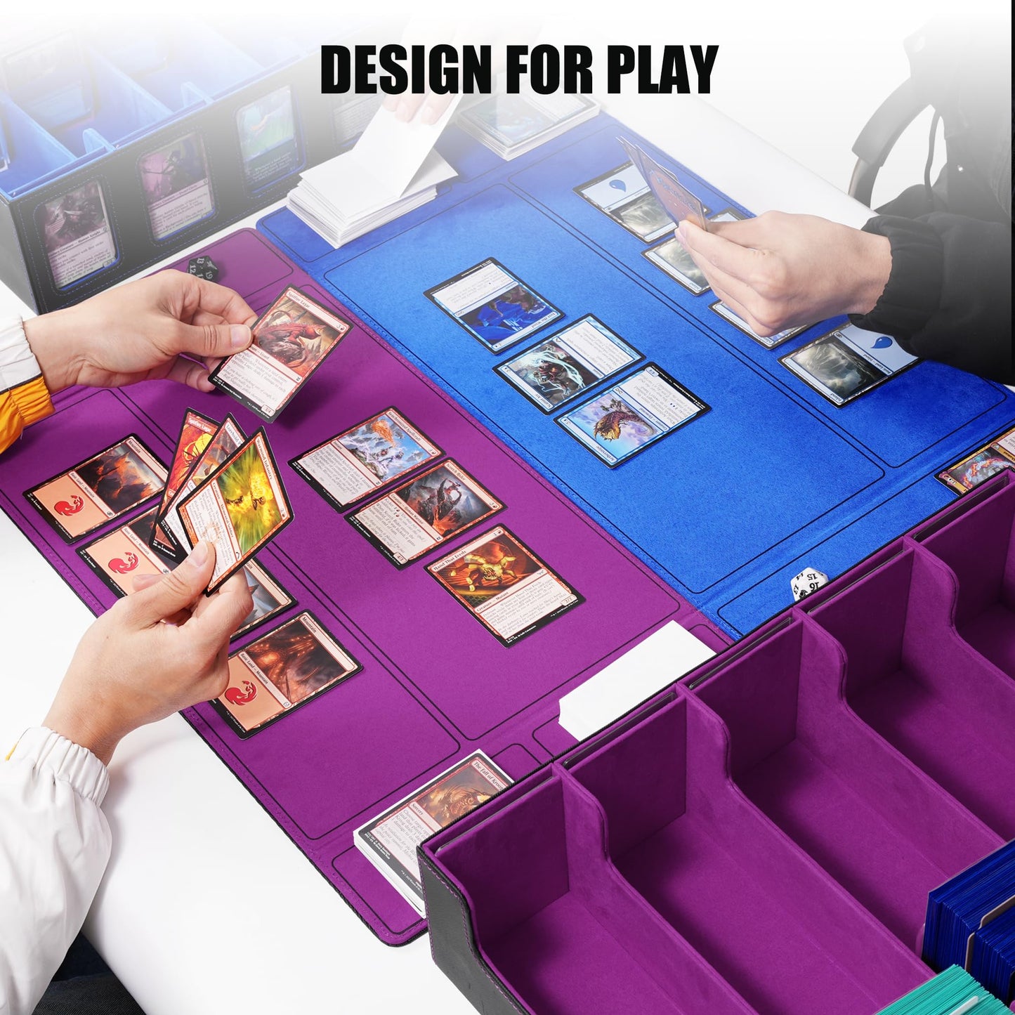 Kabinka Trading Card Storage Box — 5 Row Deck Case with Commander Display | 3900+ Cards