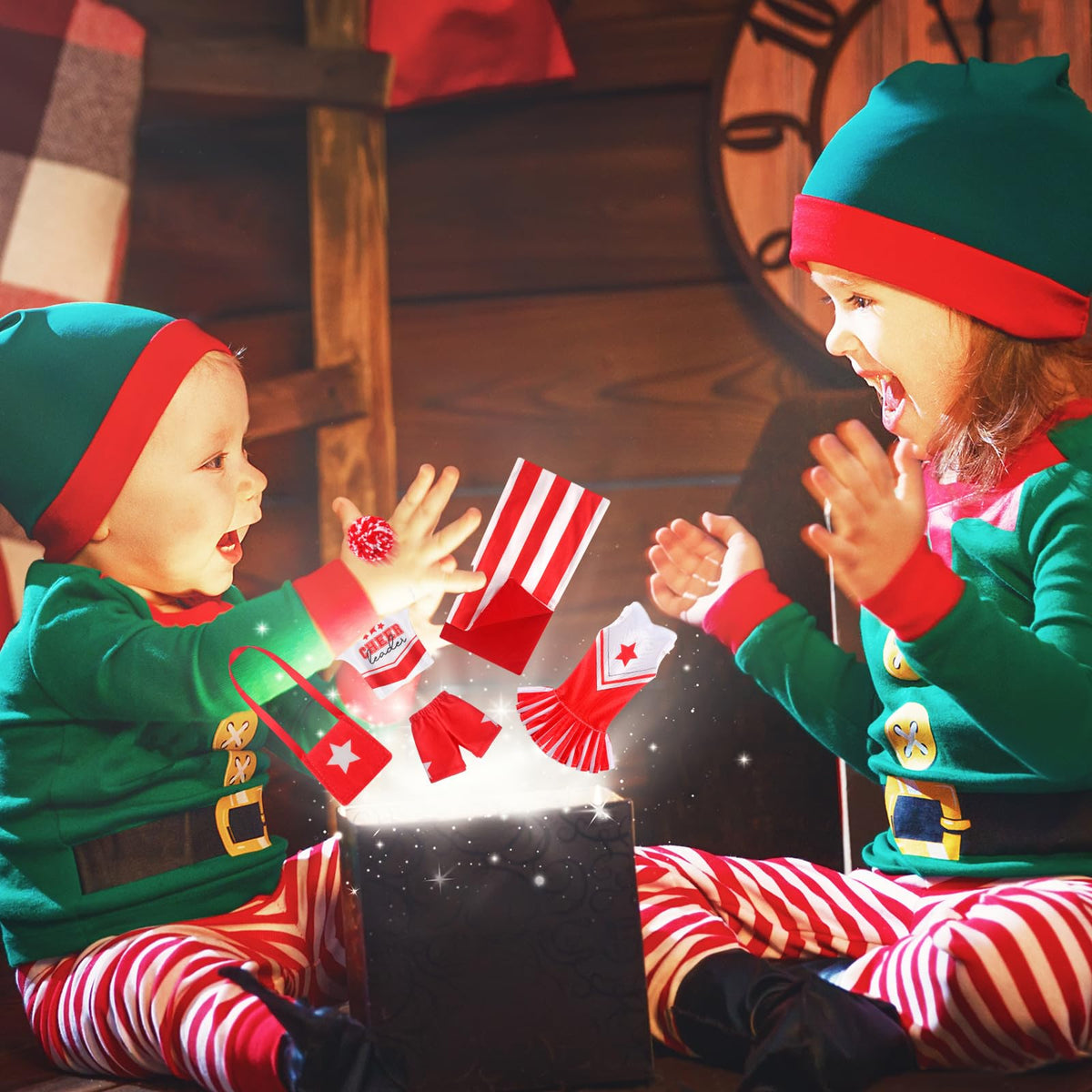 Kacctyen 11-Piece Christmas Doll Accessories Set | Sleeping Bag, Dress & More
