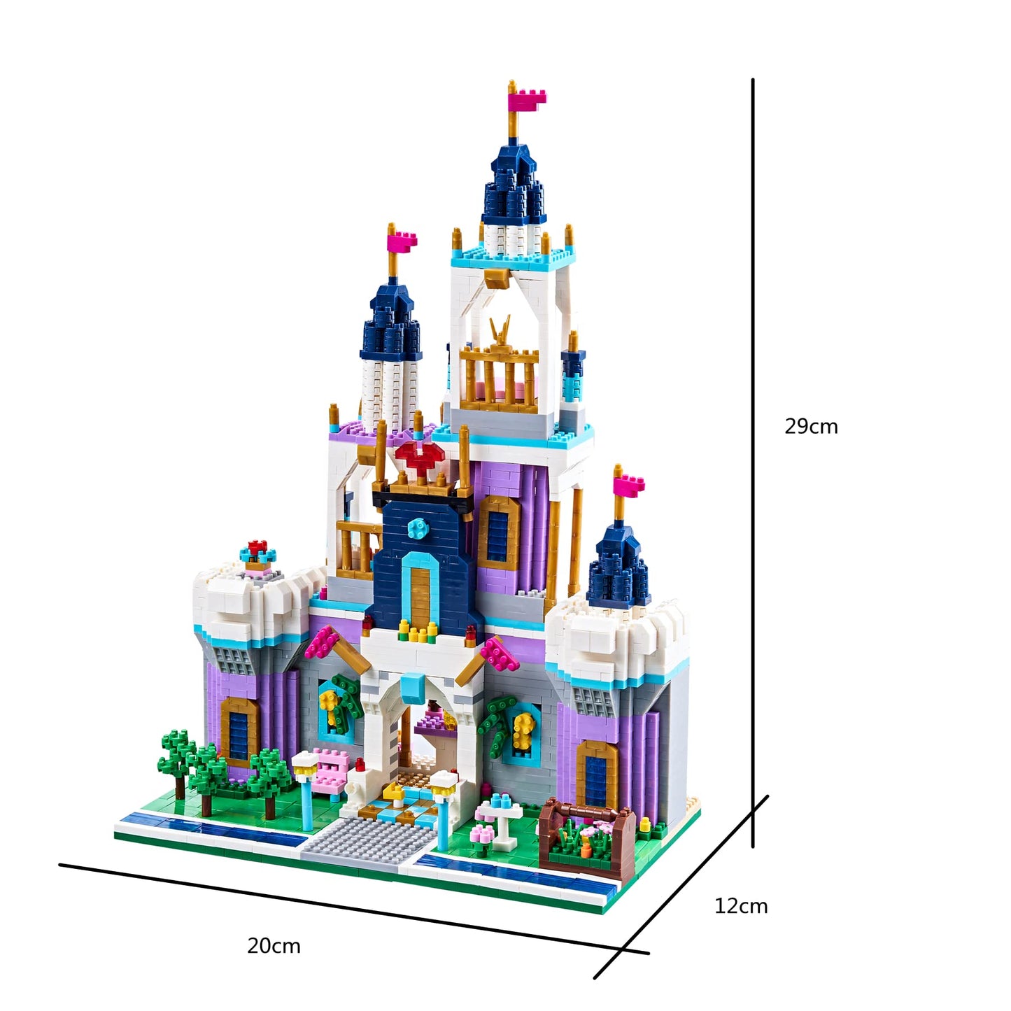 Kadablk Architecture Micro Blocks – Dream Castle Set (2800+ pcs) for Adults & Teens
