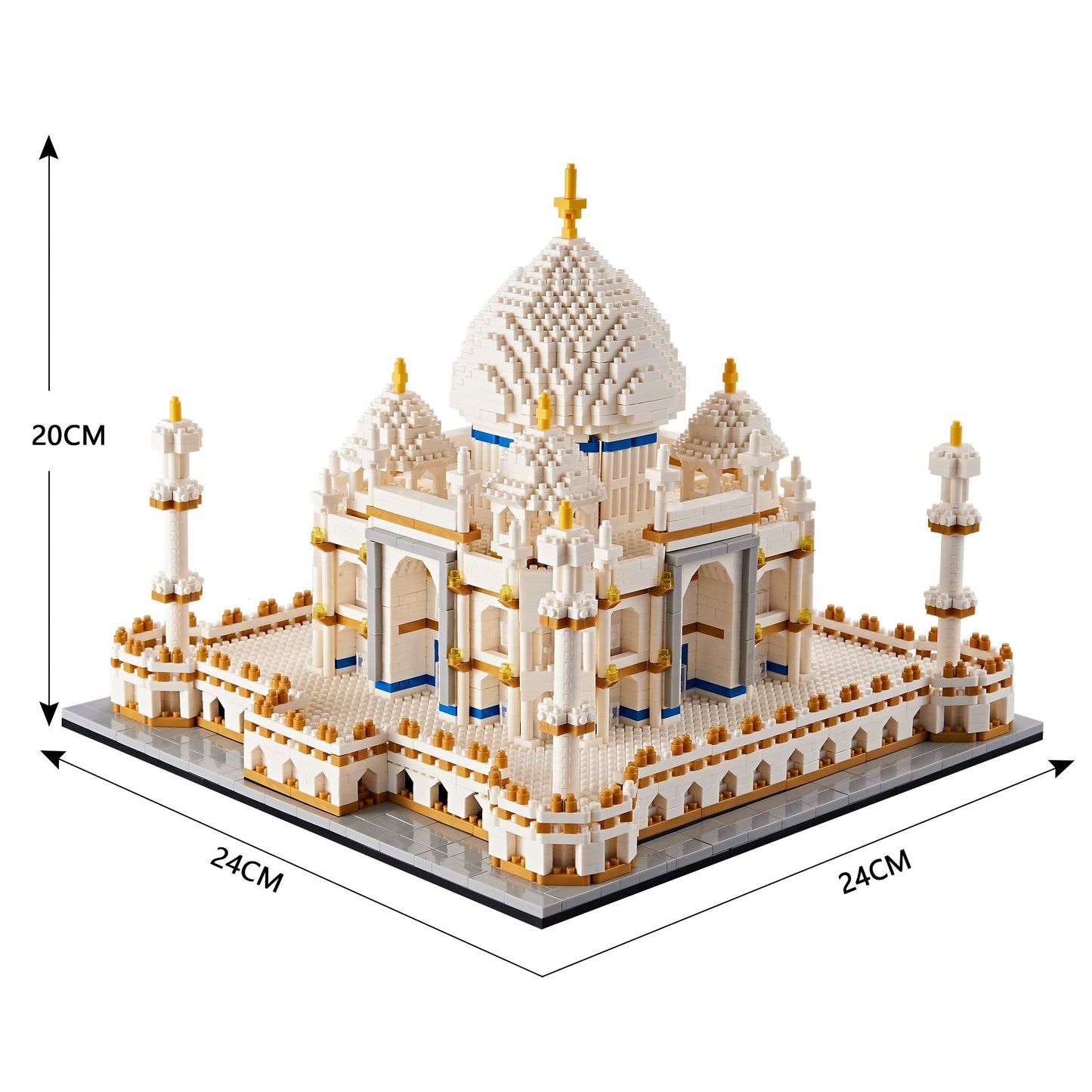 Kadablk Taj Mahal Architecture Kit – 3950-Piece Micro Block Model for Teens & Adults