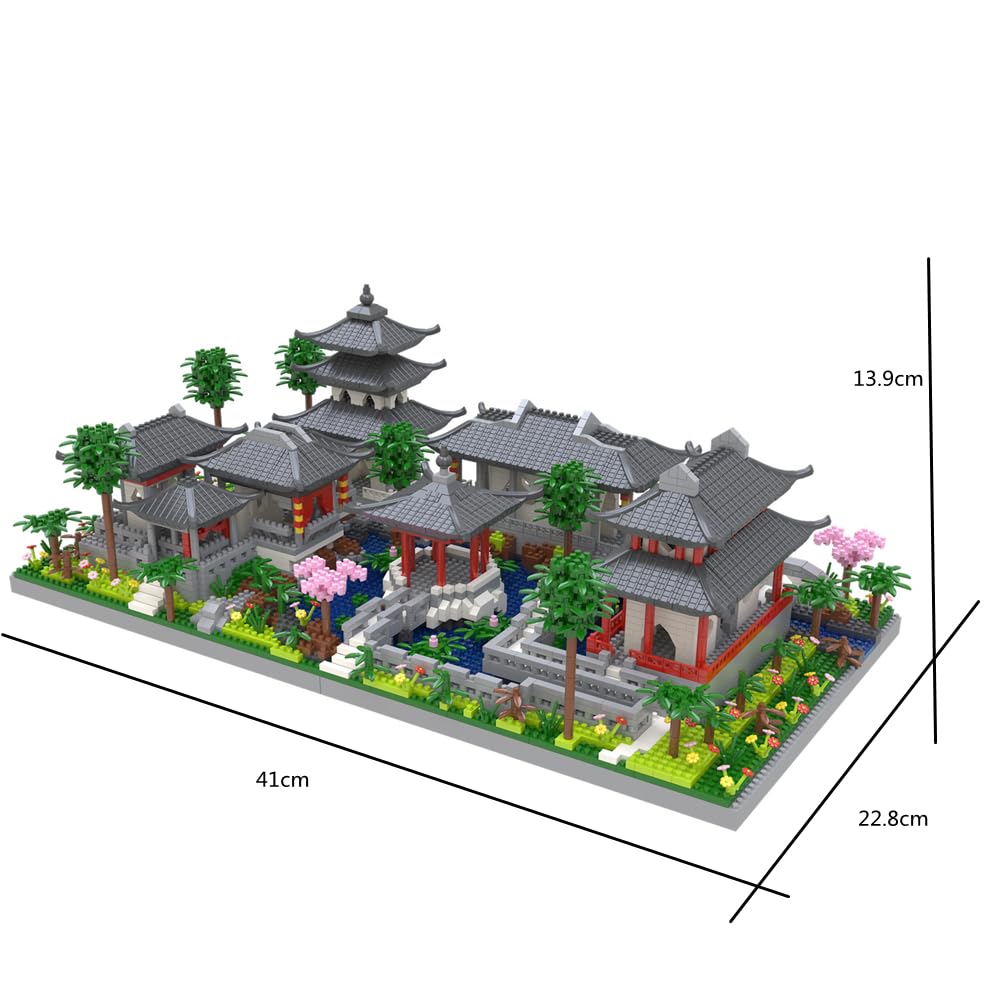 Kadablk Architecture Suzhou Garden Center Courtyard Micro Block Set – 3888 PCS