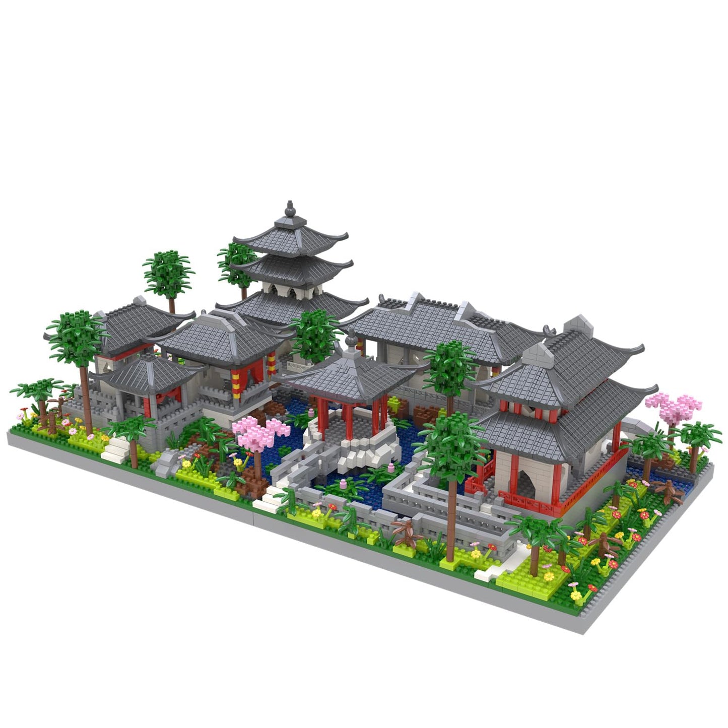 Kadablk Architecture Suzhou Garden Center Courtyard Micro Block Set – 3888 PCS
