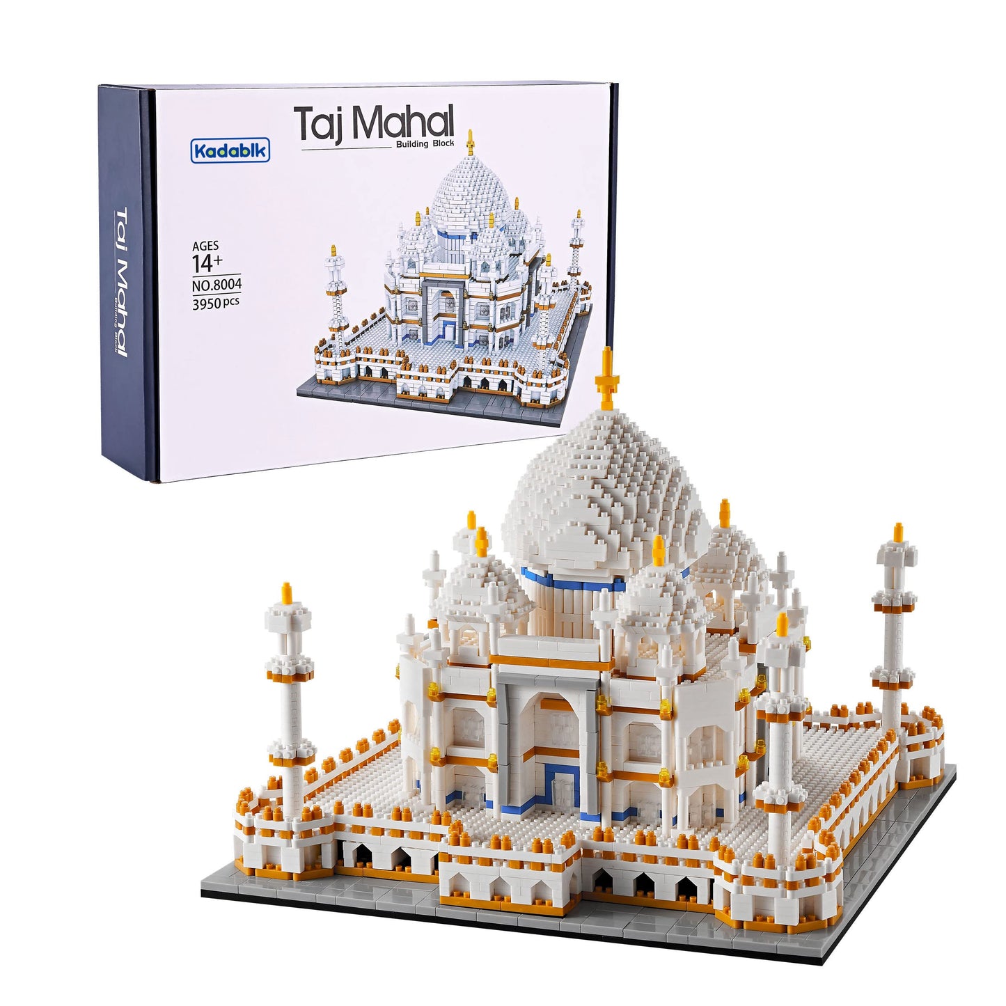 Kadablk Taj Mahal Architecture Kit – 3950-Piece Micro Block Model for Teens & Adults