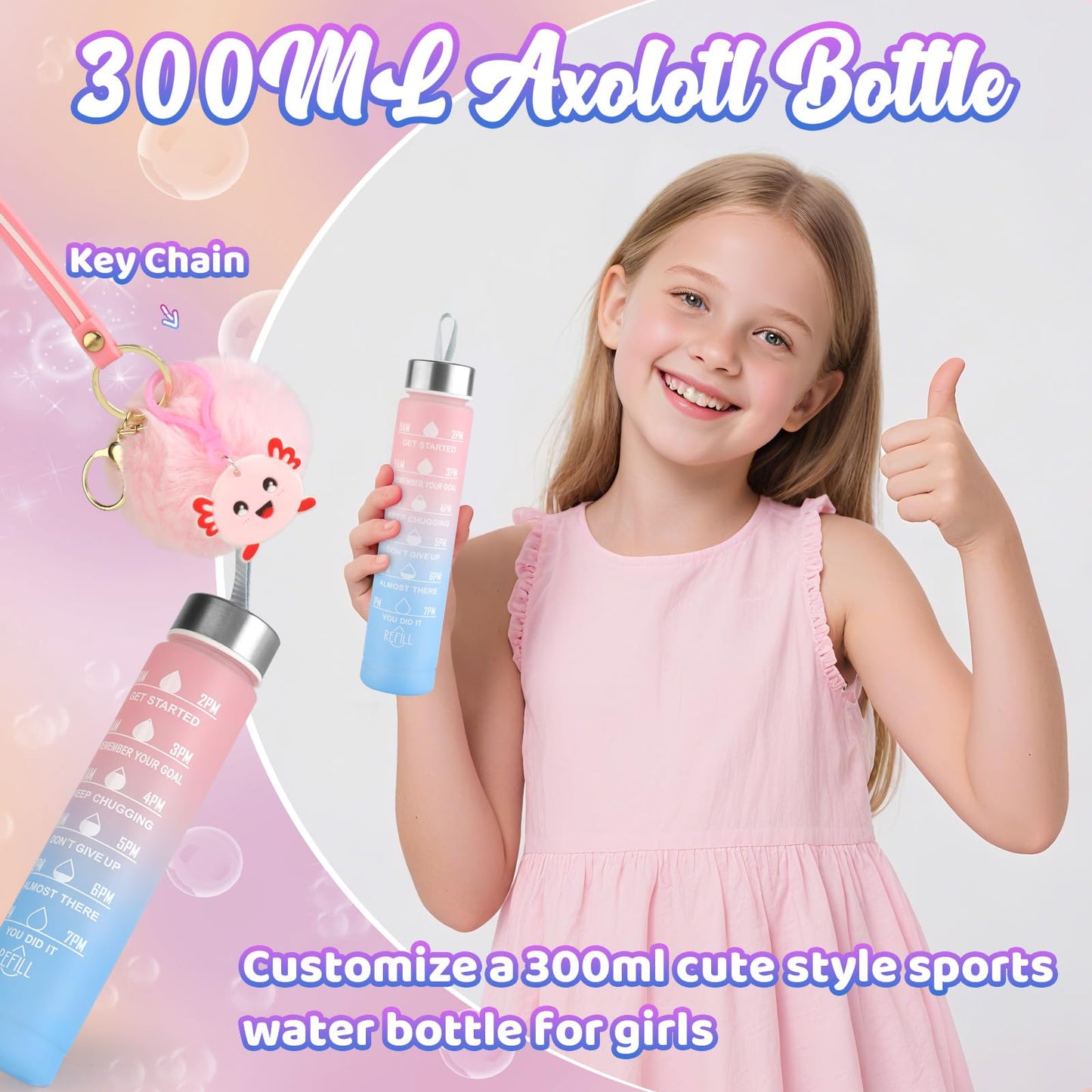 Kaelinda Axolotl Gifts for Girls – Gift Box for Ages 3-8 (Birthday & Holiday)