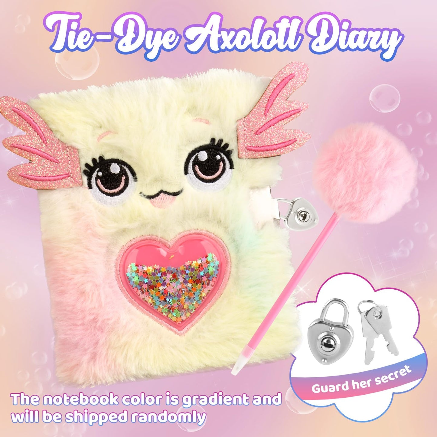 Kaelinda Axolotl Gifts for Girls – Gift Box for Ages 3-8 (Birthday & Holiday)