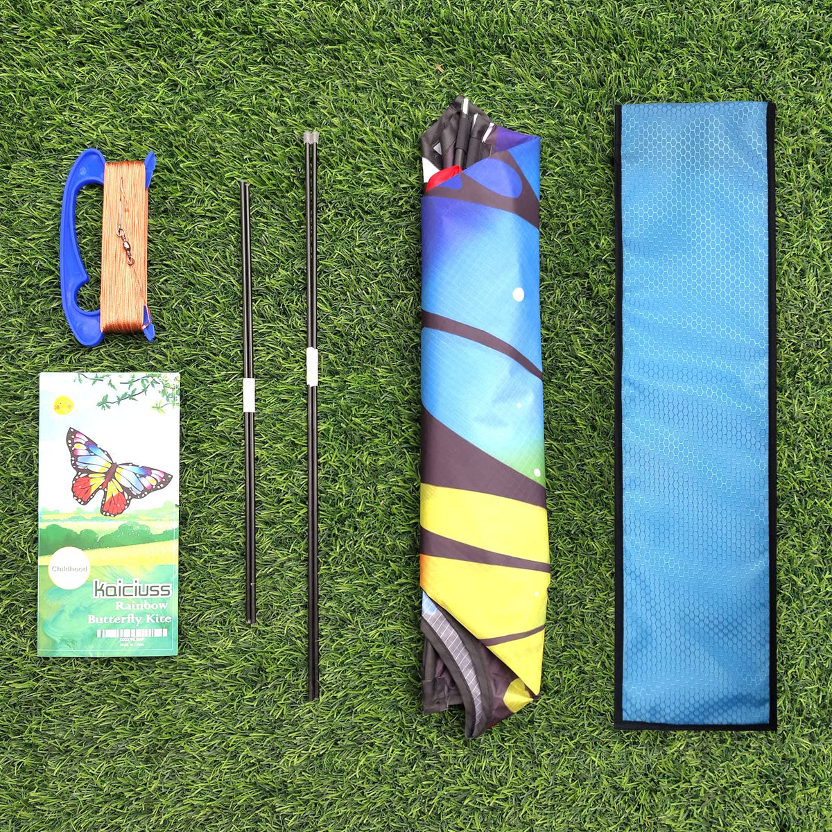 Kaiciuss Butterfly Kite — 55x28 Inch, Easy to Fly for Kids & Adults with 300 ft Line
