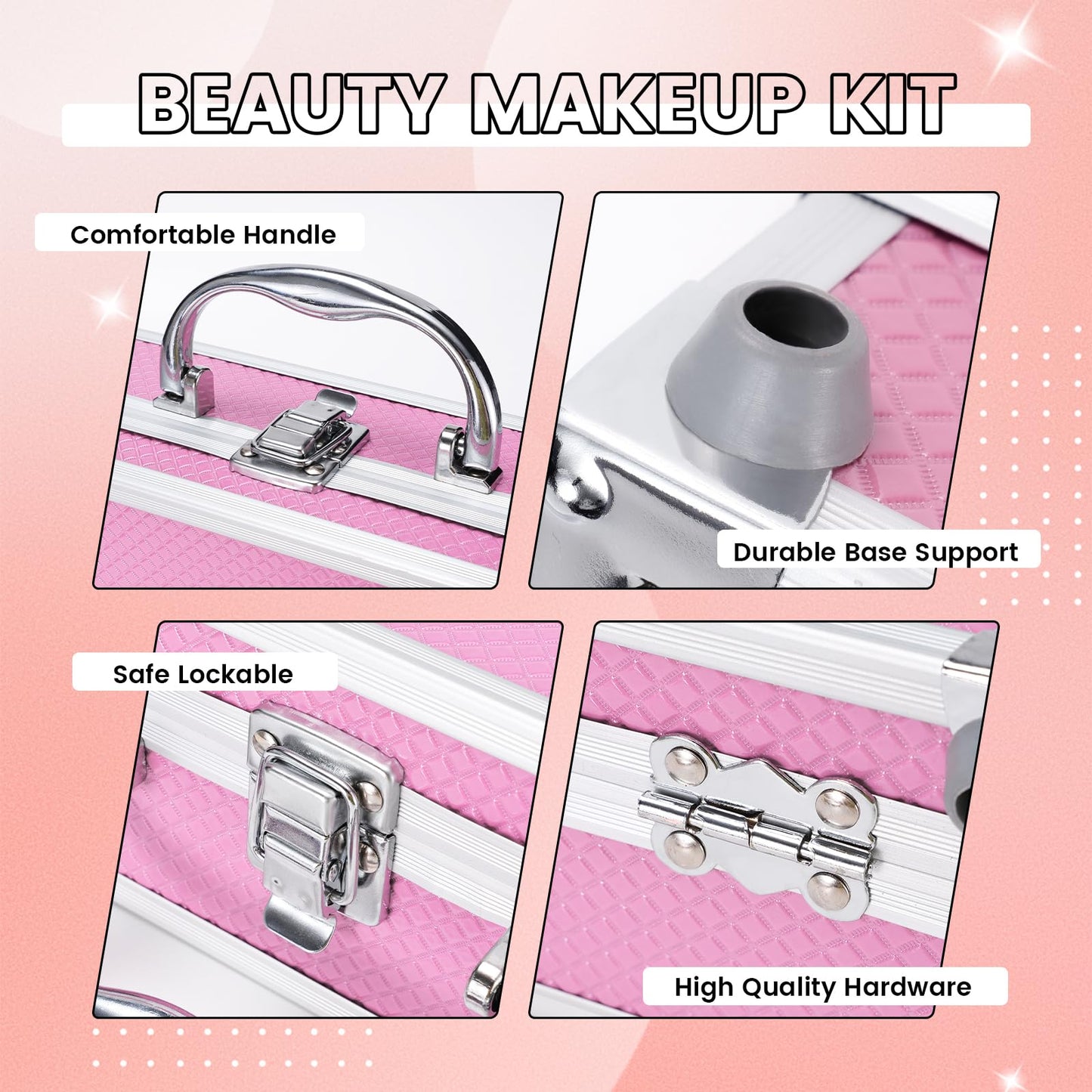 KAICOERLY Makeup Kit for Women & Beginners — All-in-One Case Set for Pros and Travelers